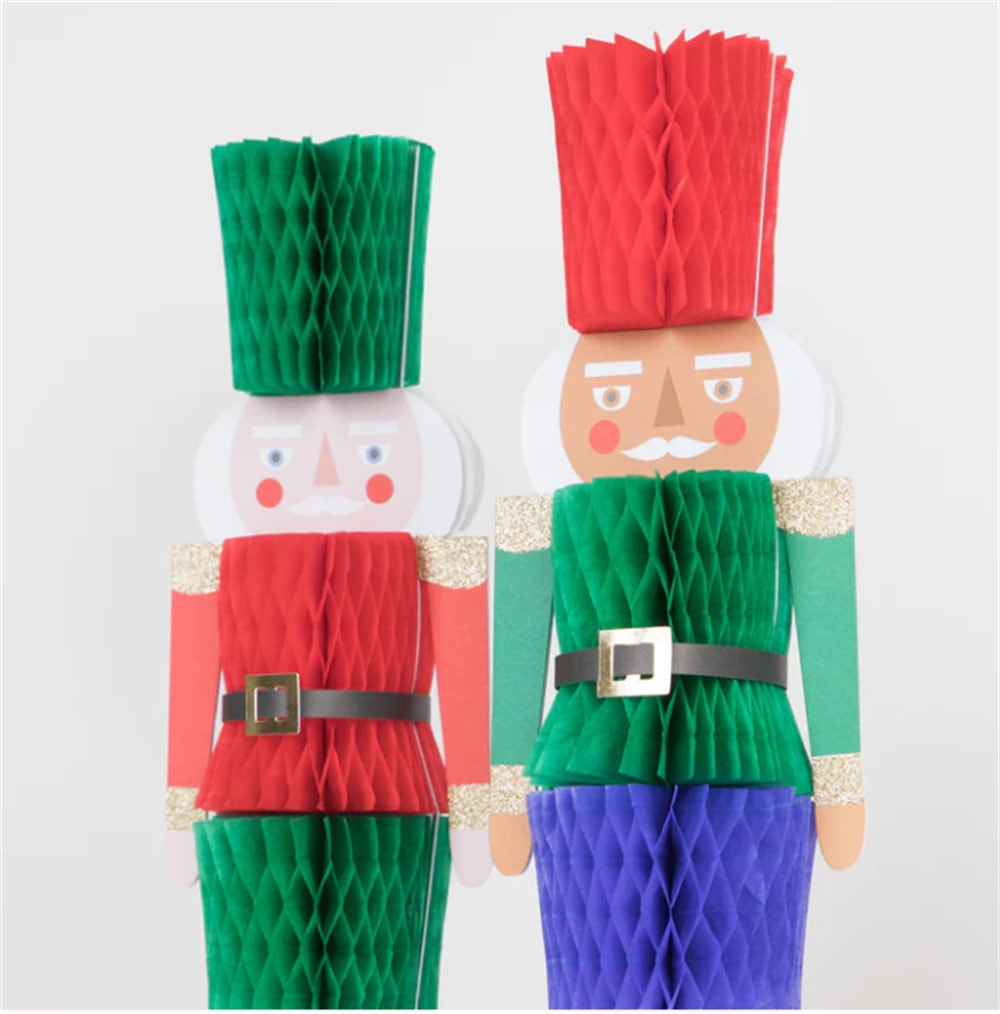 Honeycomb Nutcracker Decorations - Nutcracker Dekorlar (3'lü)
