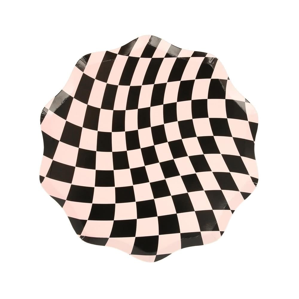 Halloween Checker Side Plates - Cadılar Bayramı Damalı Tabaklar (M) (8'li)