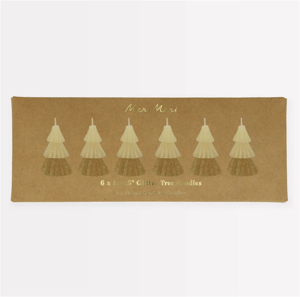 Ivory Mini Tree Candles - Krem Mini Ağaç Mumlar (6'lı)