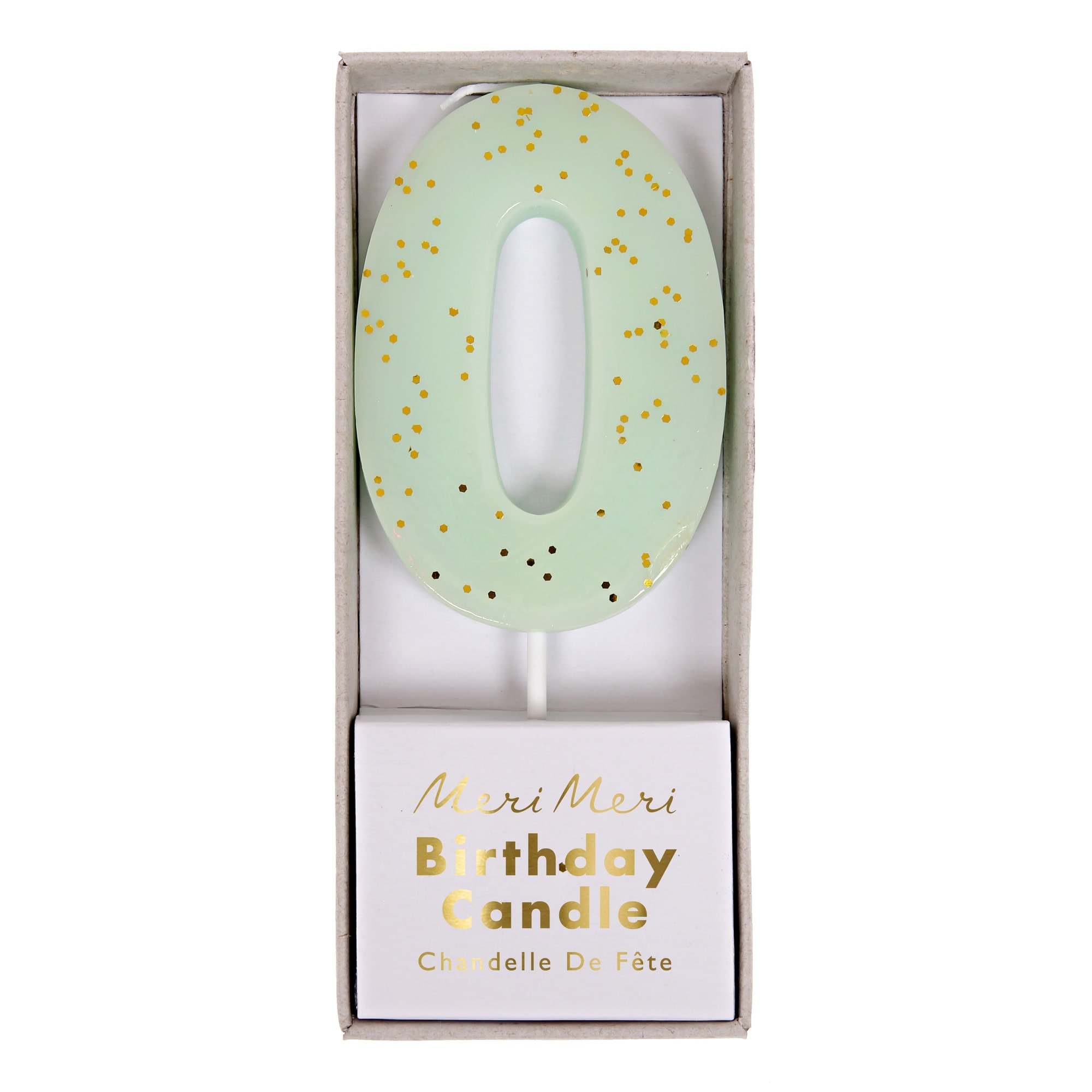 Mint Number 0 Candle - 0 Numara Mint Mum