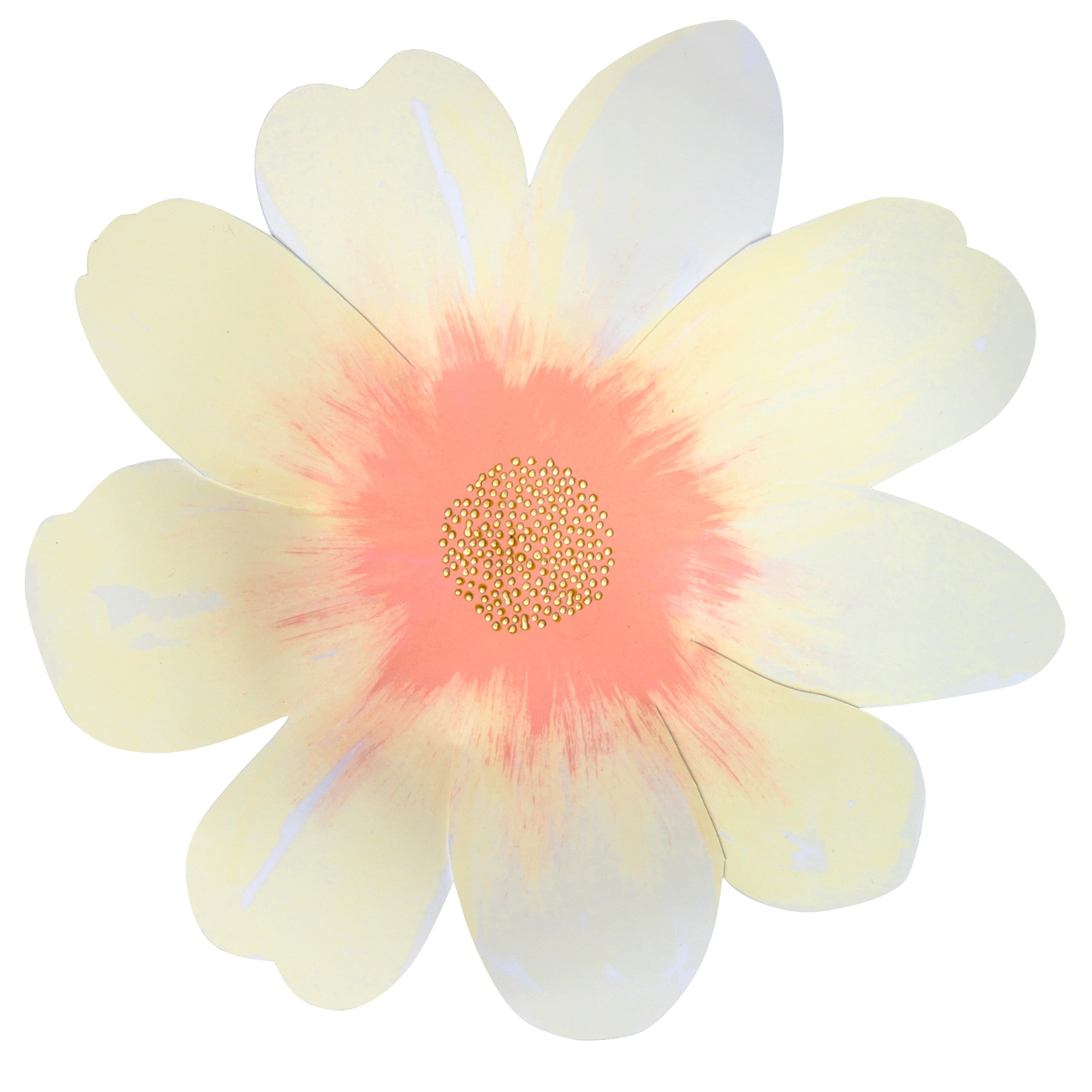 Flower Garden Plates - Çiçek Bahçesi Tabaklar - L - 8'li