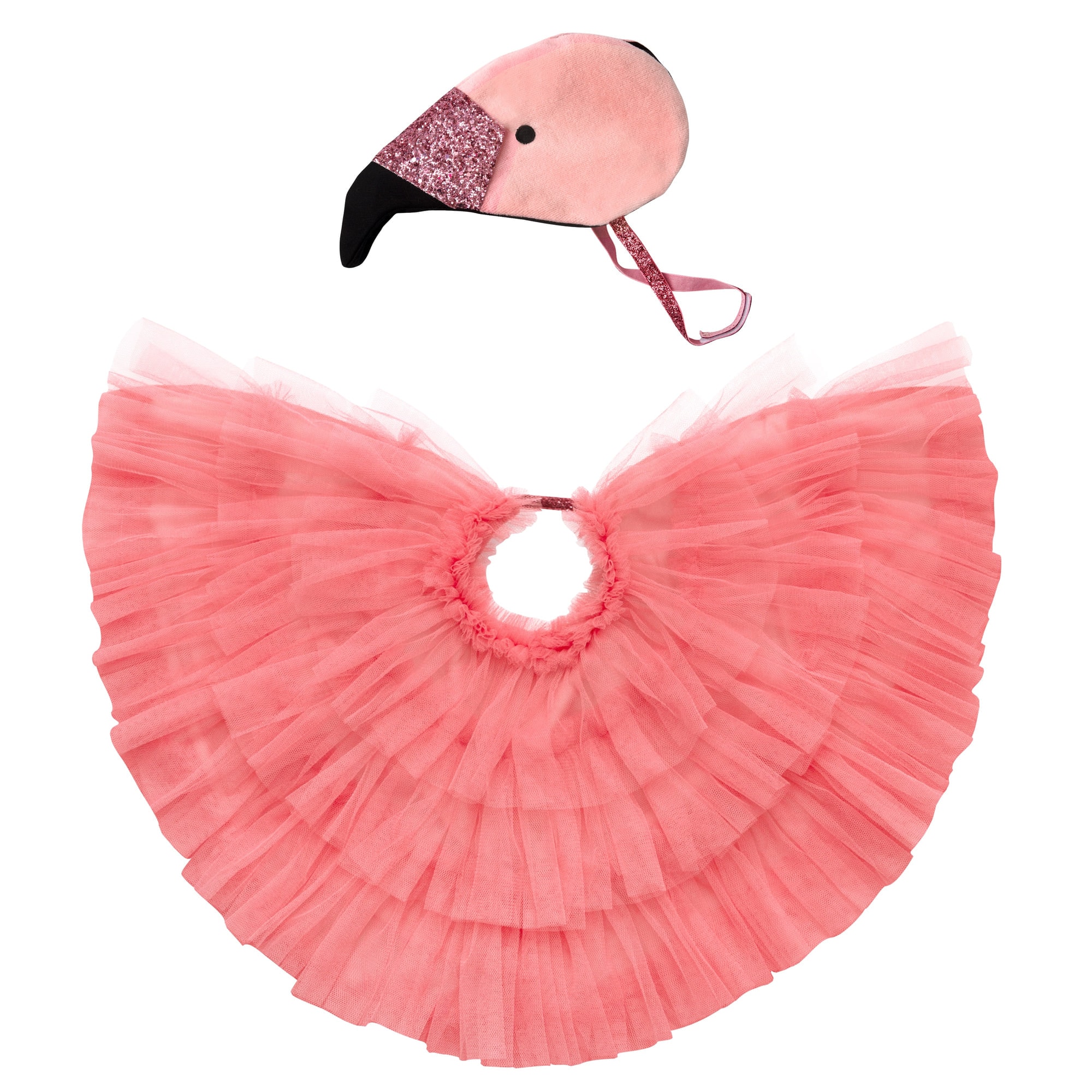 Flamingo Cape Dress-Up - Pelerinli Flamingo Elbise