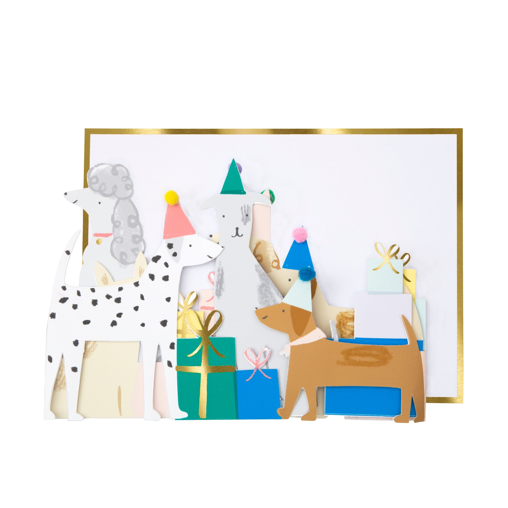 Dog Concertina Card - Köpek Tebrik Kartı