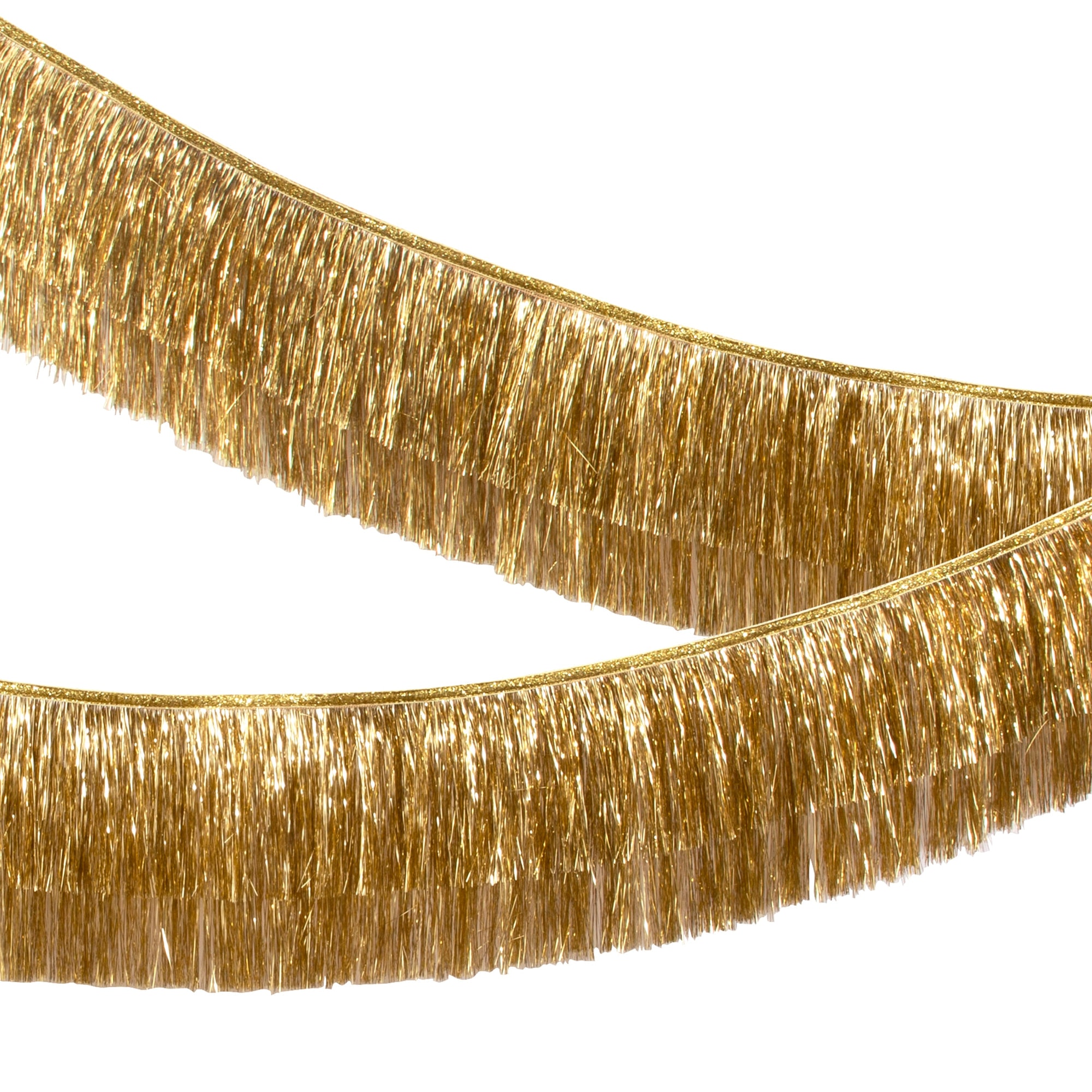 Gold Tinsel Fringe Garland - Altın Püsküllü Asılan Süs