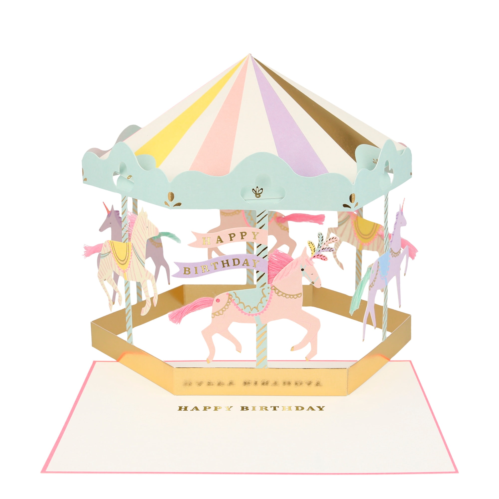 Carousel Card - Atlı Karınca Tebrik Kartı