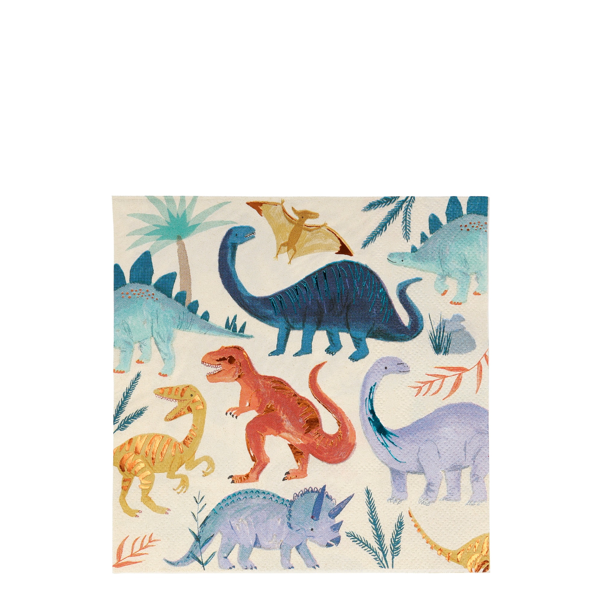 Dinosaur Napkins - Dinozor Peçete - L - 16'lı