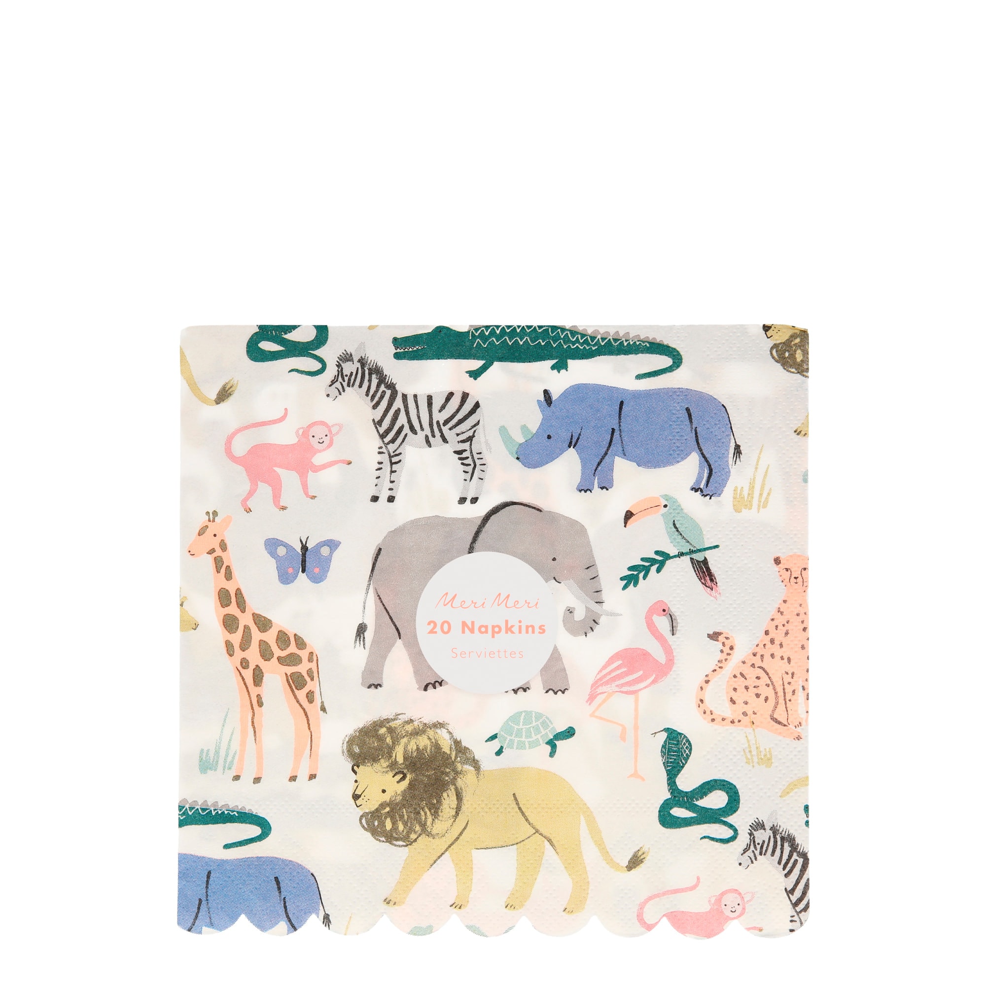 Safari Napkins - Safari Peçete - L - 20'li