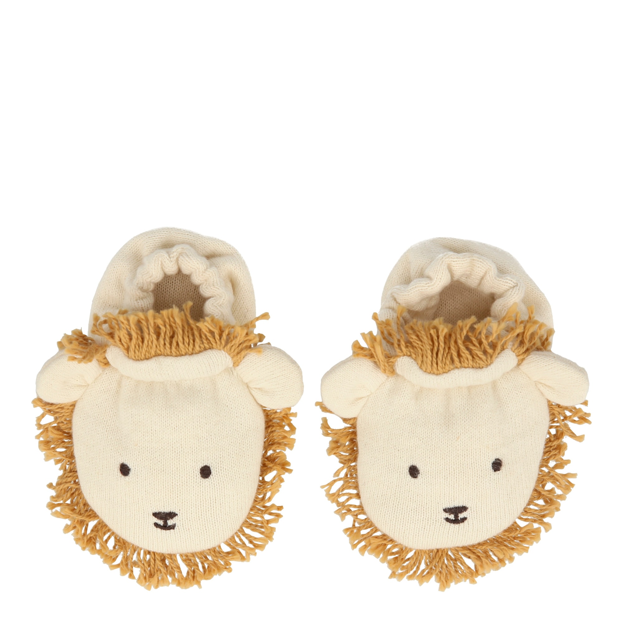 Lion Baby Booties - Aslanlı Bebek Patiği