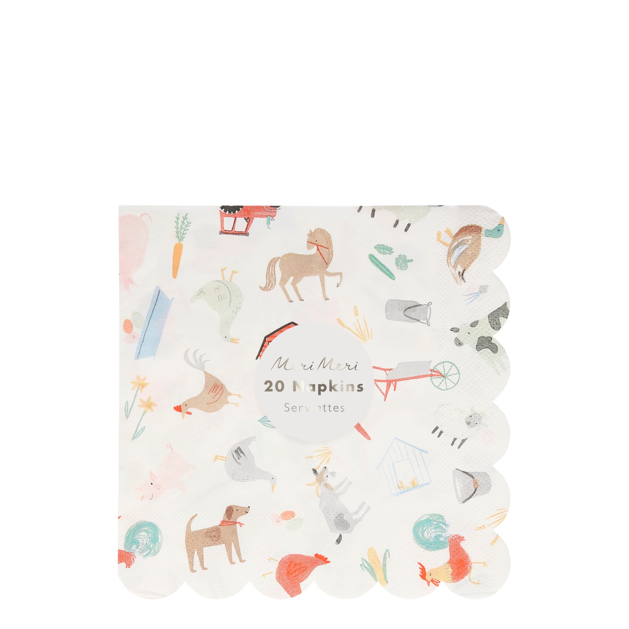 On The Farm Napkins - Çiftlik Peçete - L - 20'li