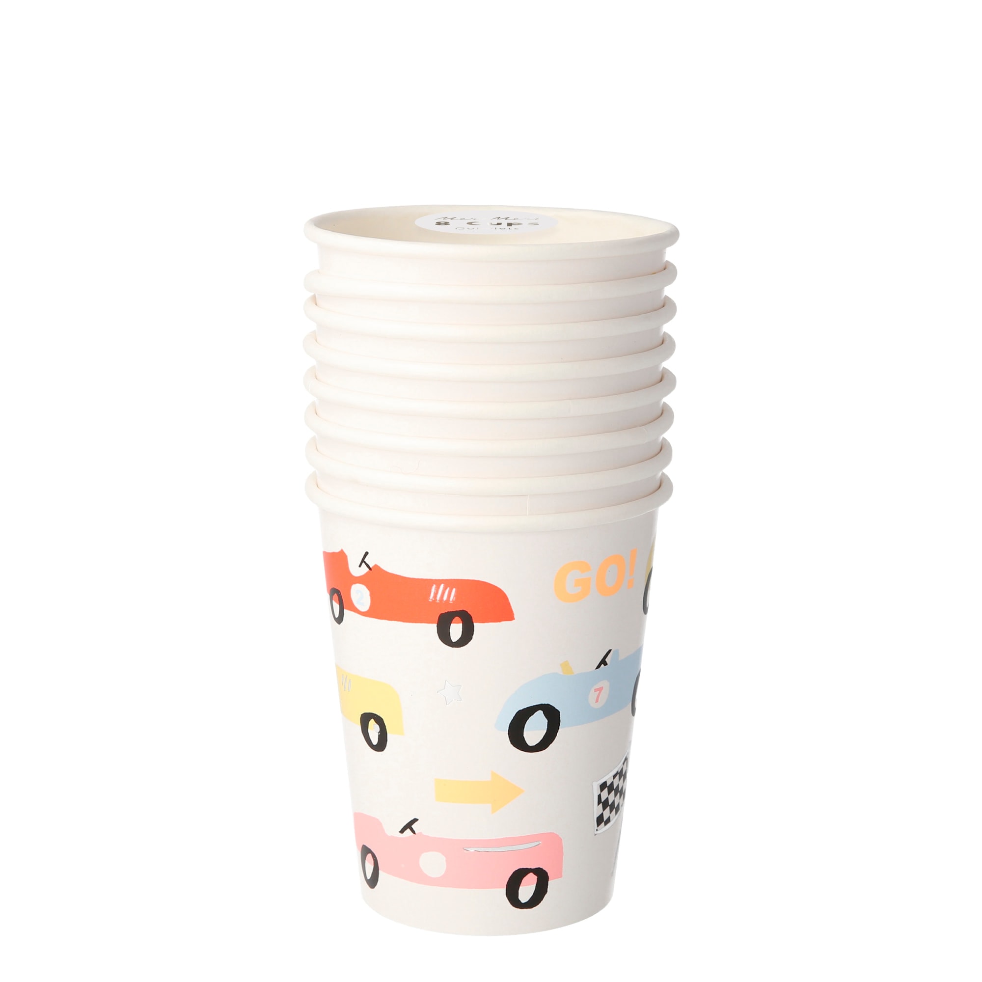 Race Car Party Cups - Yarış Arabası Bardak - 8'li