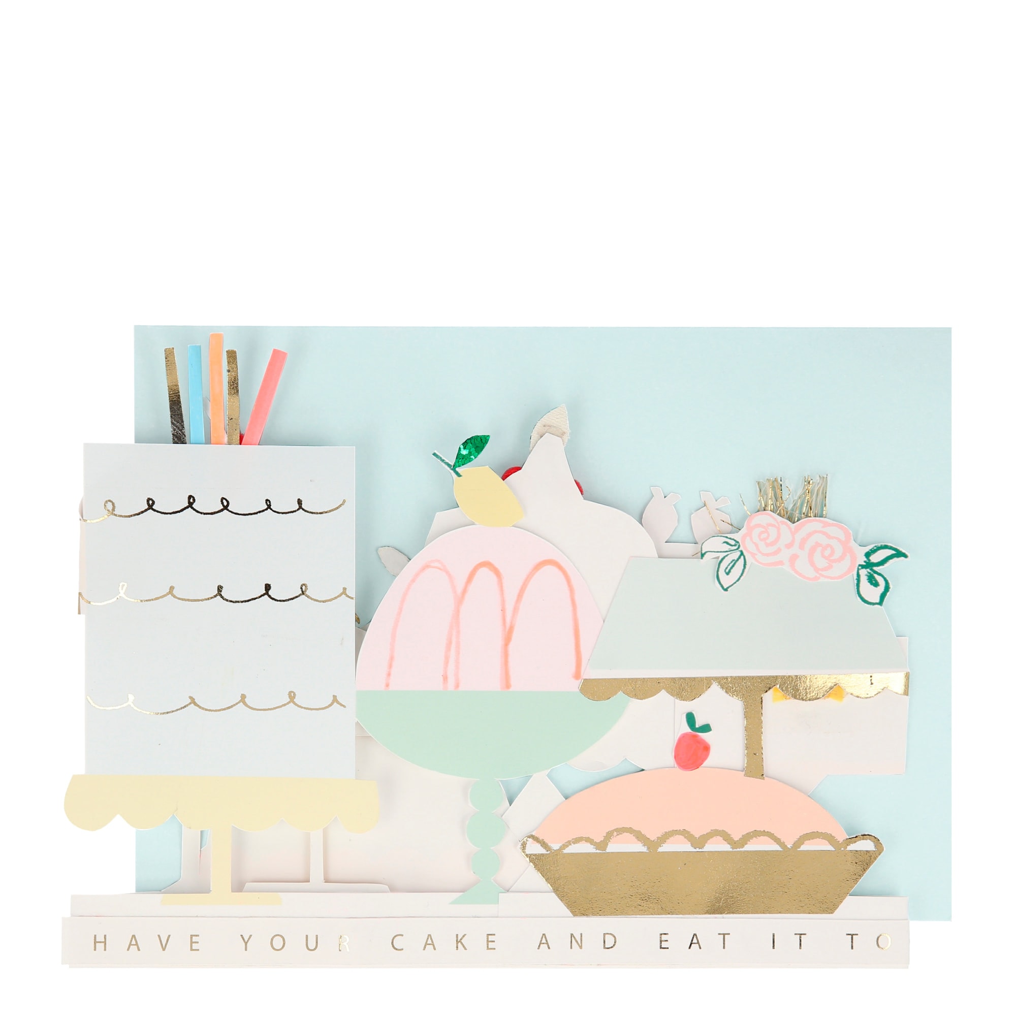 Cake Card - Pasta Tebrik Kartı