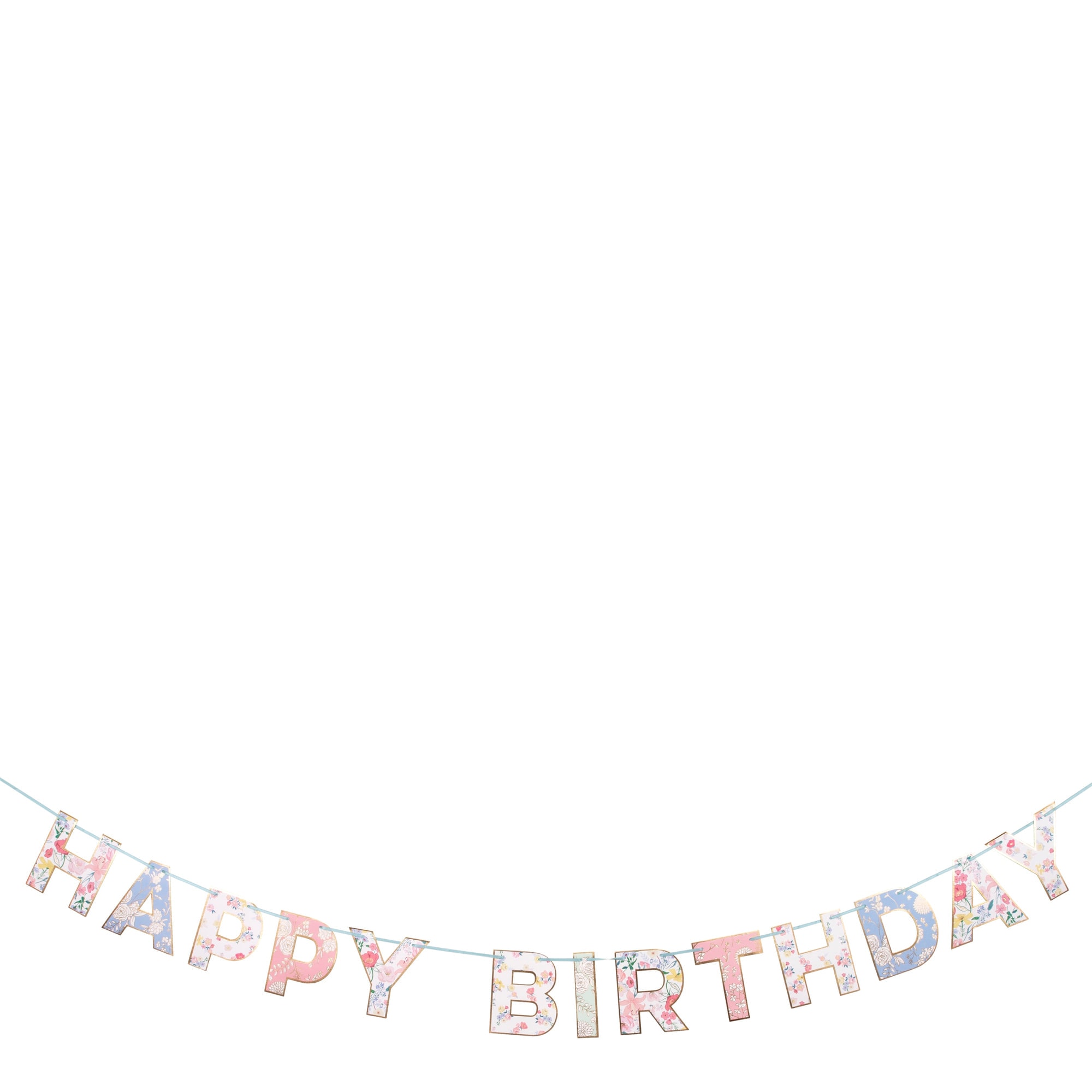 English Garden Birthday Garland - English Garden Asılan Süs
