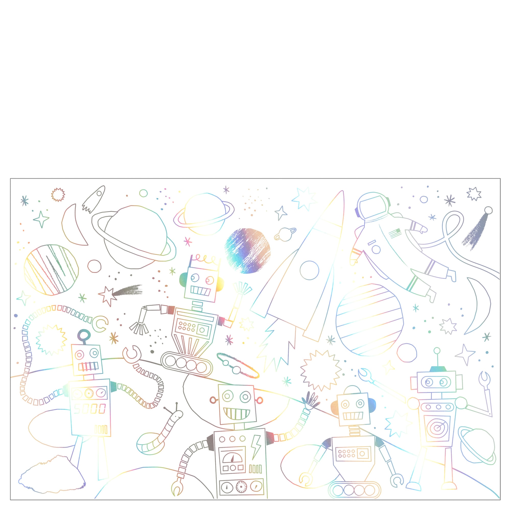 Space Colouring Posters - Uzay Boyamalı Poster