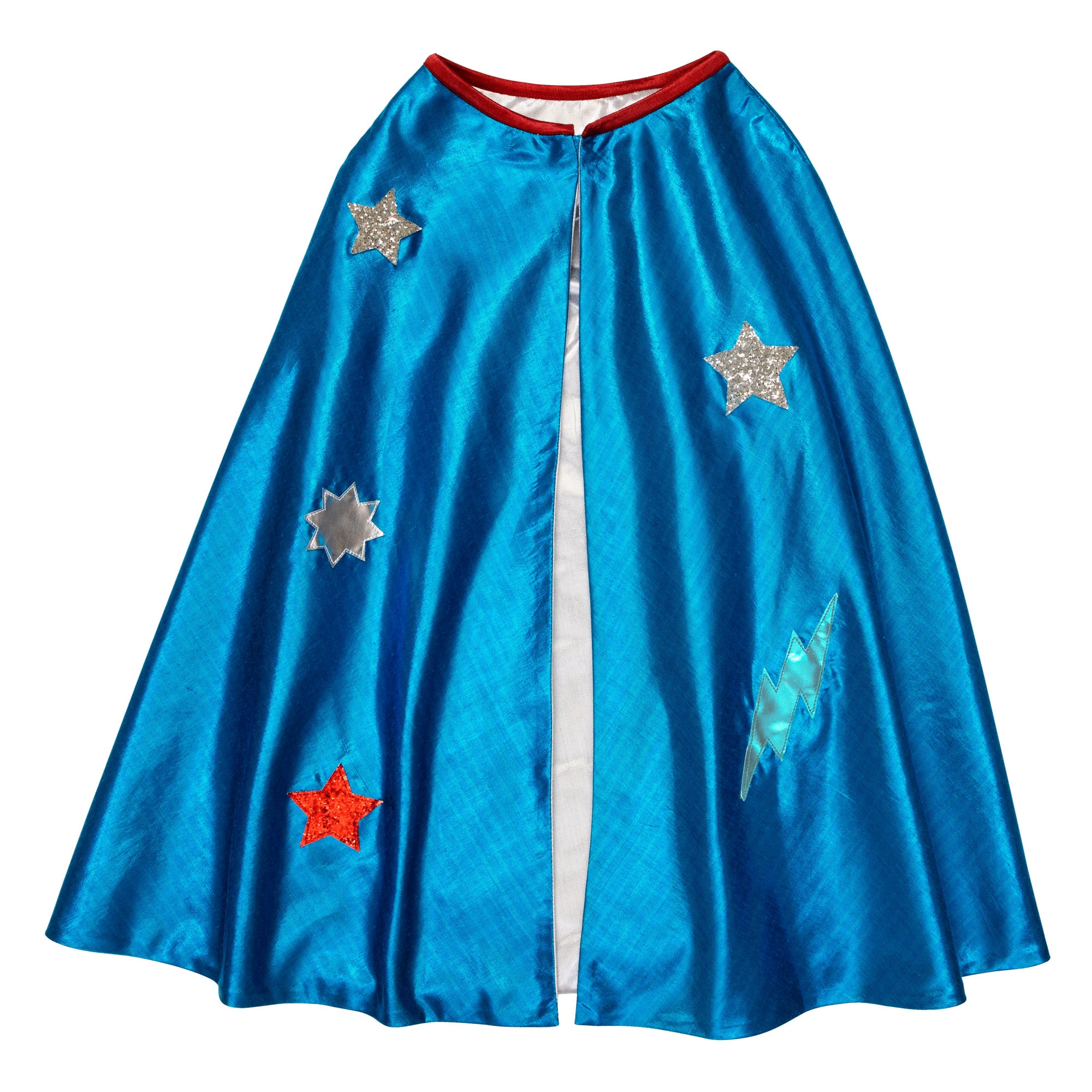 Blue Superhero Cape Dress Up - Mavi Pelerinli Süper Kahraman Kostümü