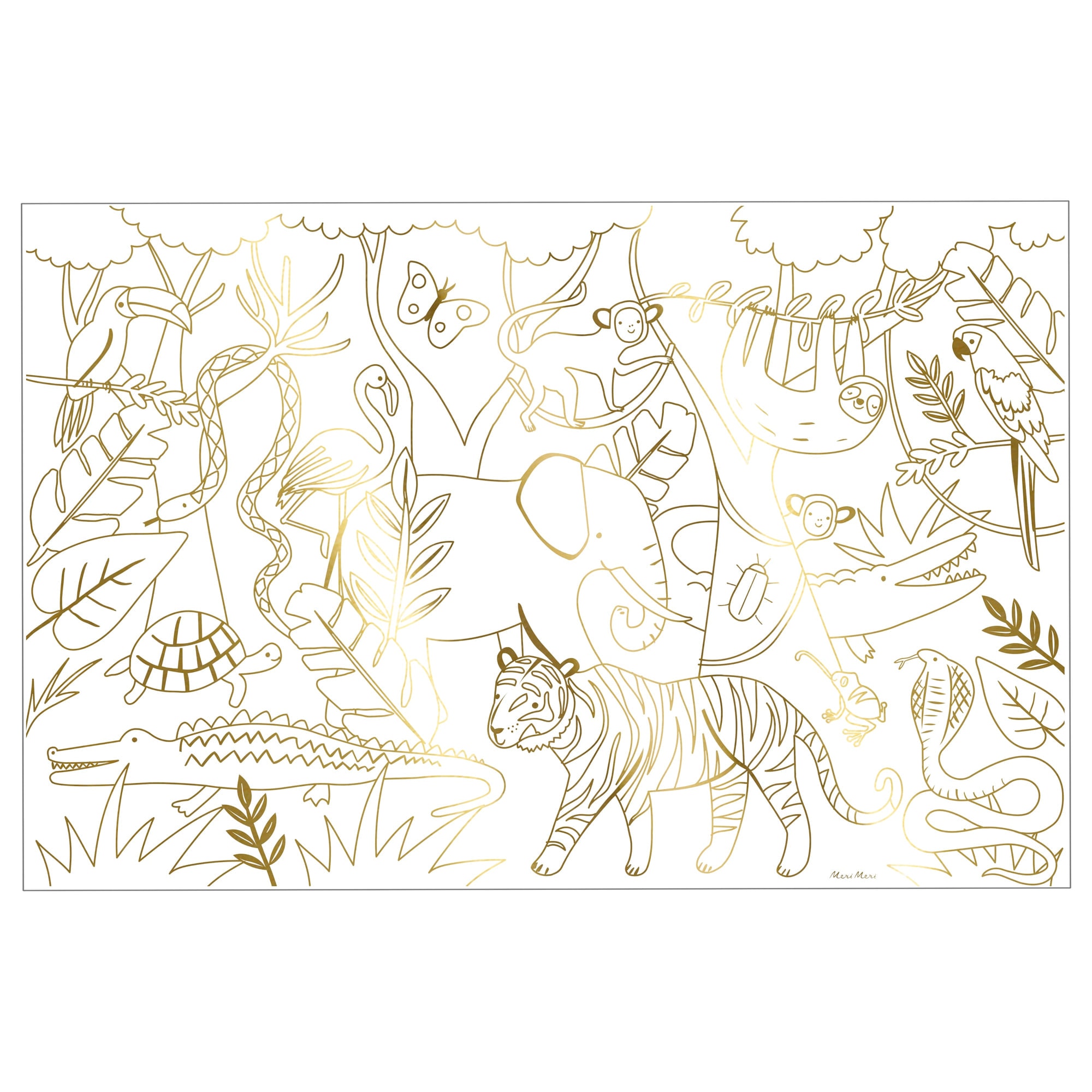 Jungle Colouring Posters - Orman Boyamalı Poster