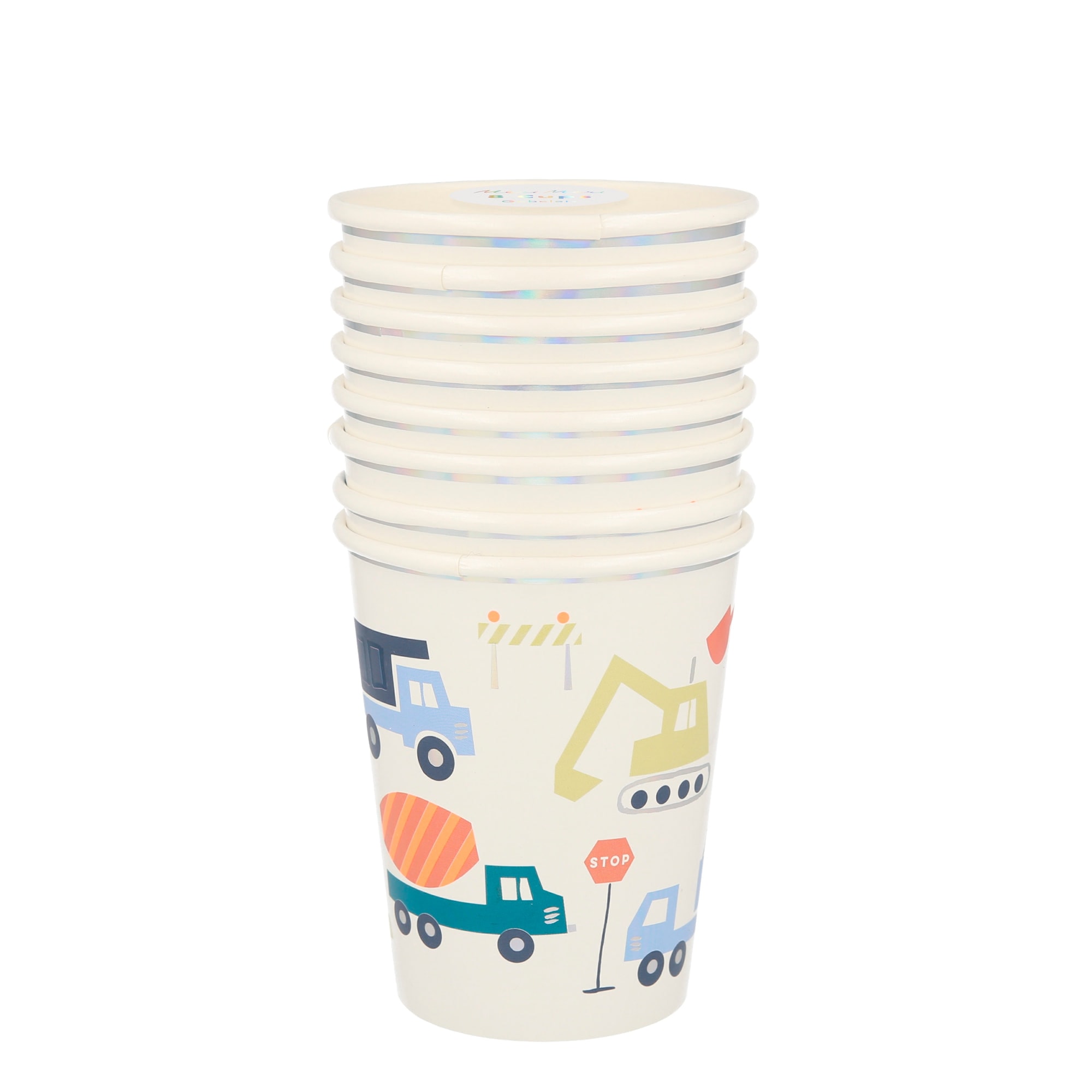Construction Cups - İnşaat Bardaklar - 8'li