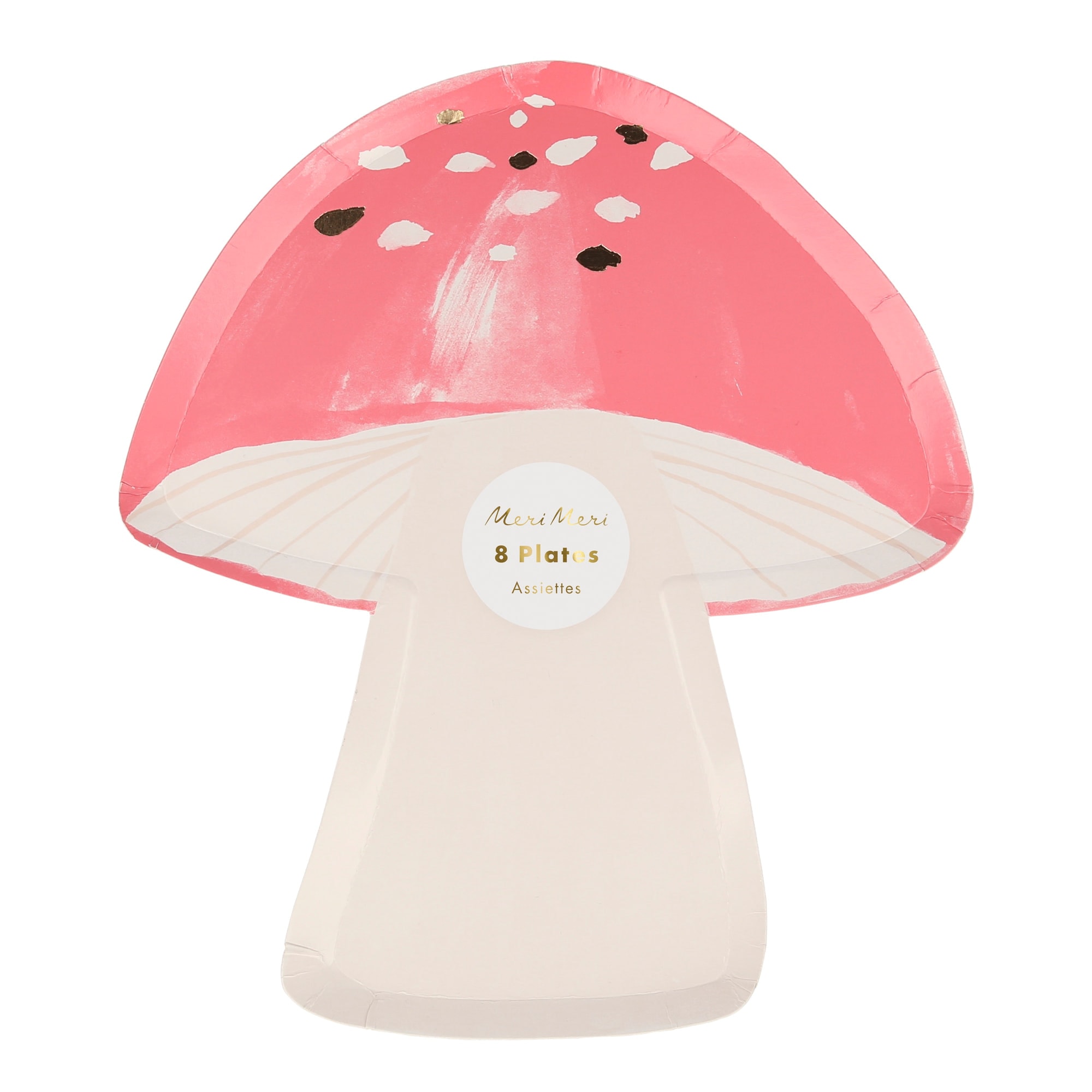 Fairy Toadstool Plates - Perili Mantar Tabaklar - 8'li