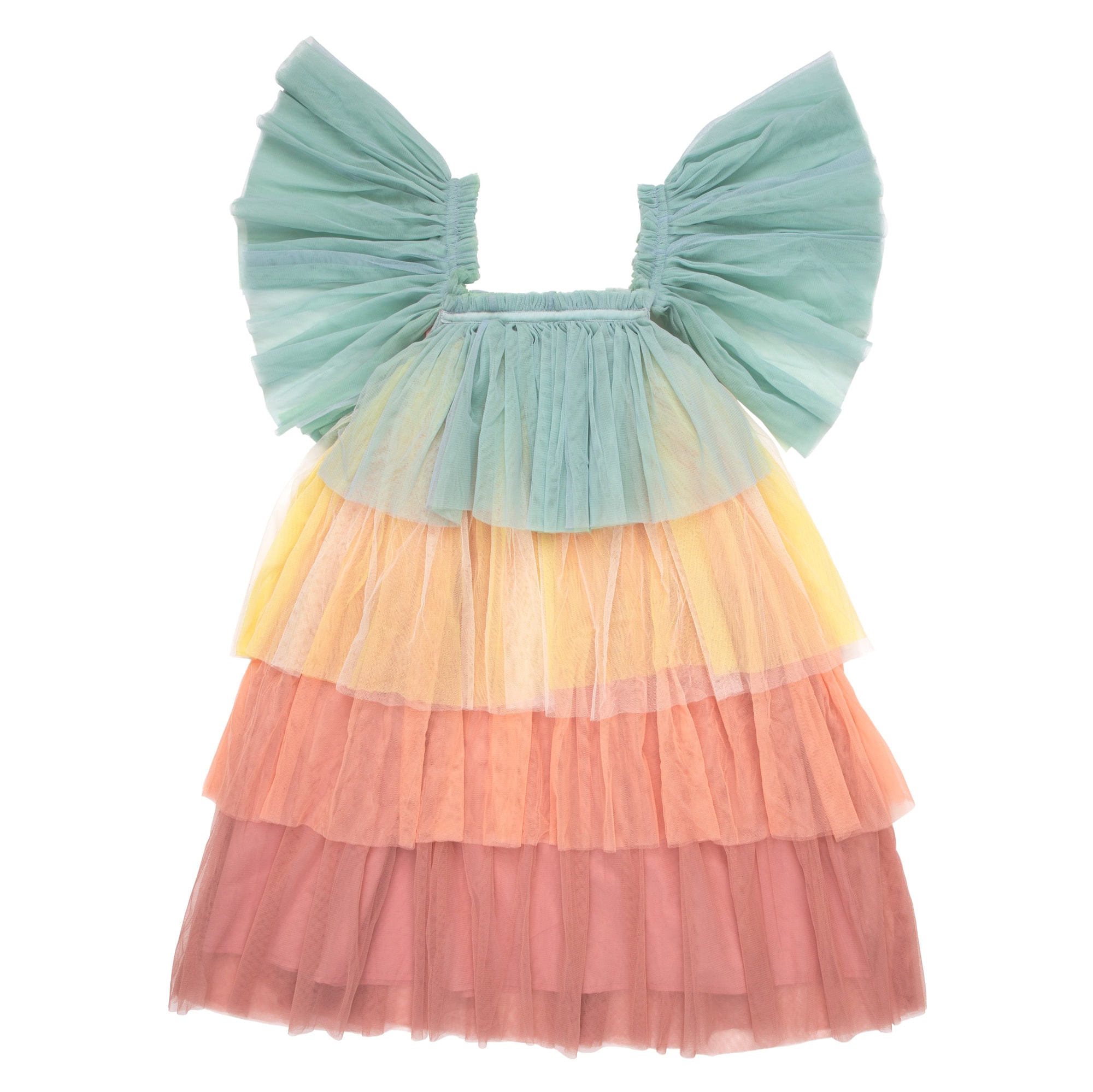 Rainbow Ruffle Princess Dress-Up - 5-6 Years - Fırfırlı Gökkuşağı Elbisesi - 5-6 Yaş