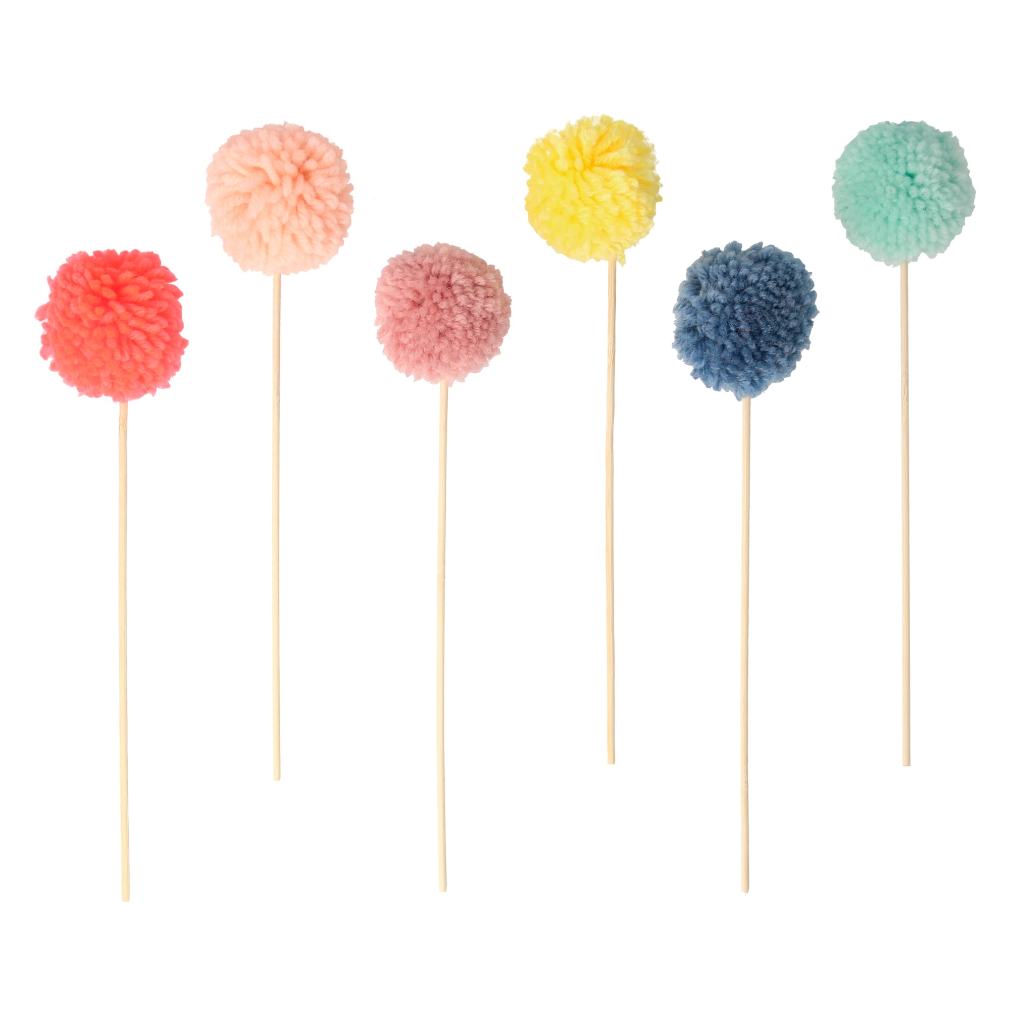 Multi Pompom Cake Toppers - Çok Ponponlu Pasta Süsü