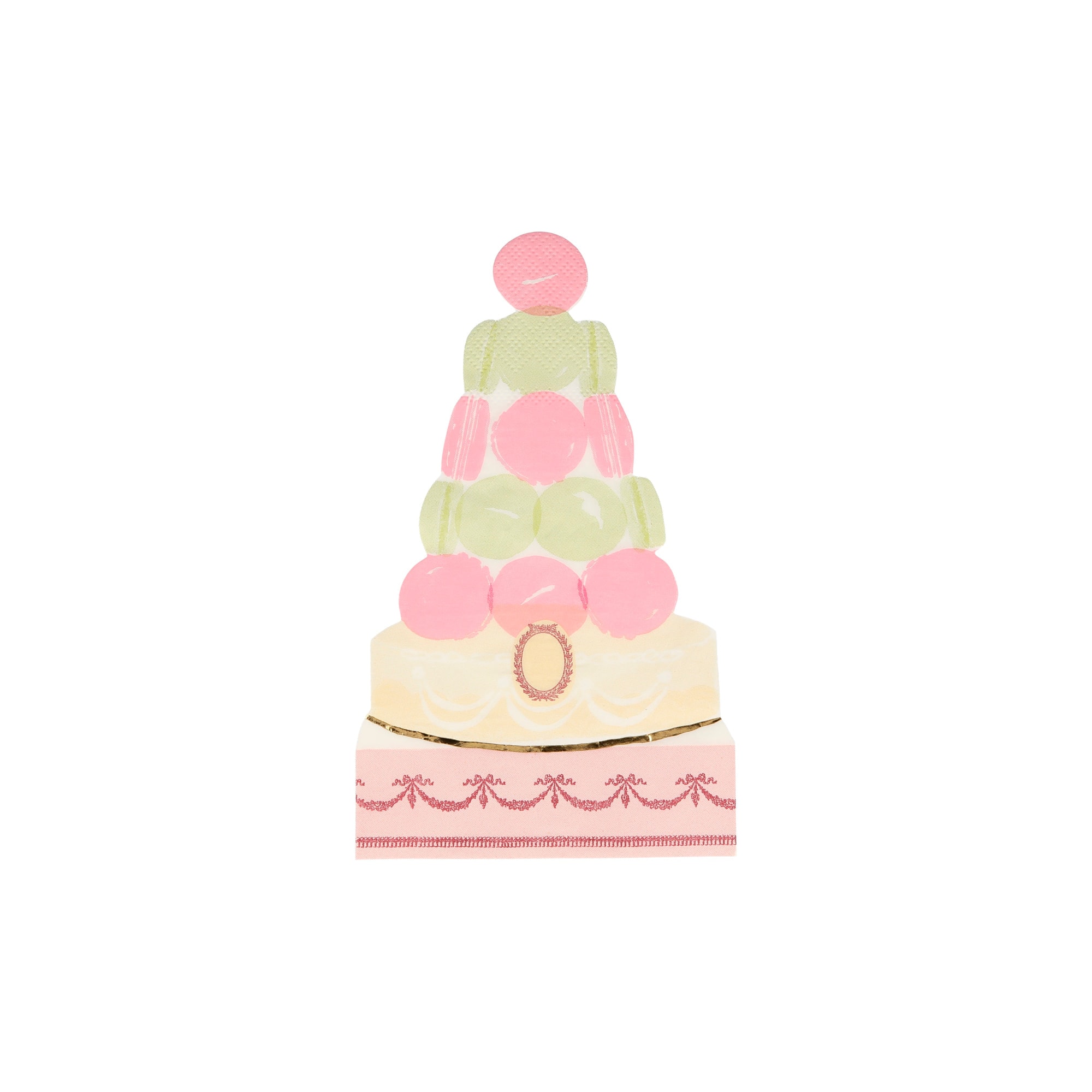 Ladurée Paris Macaron Pyramid Napkins - Ladurée Paris Makaron Piramit Peçeteler - 16'lı