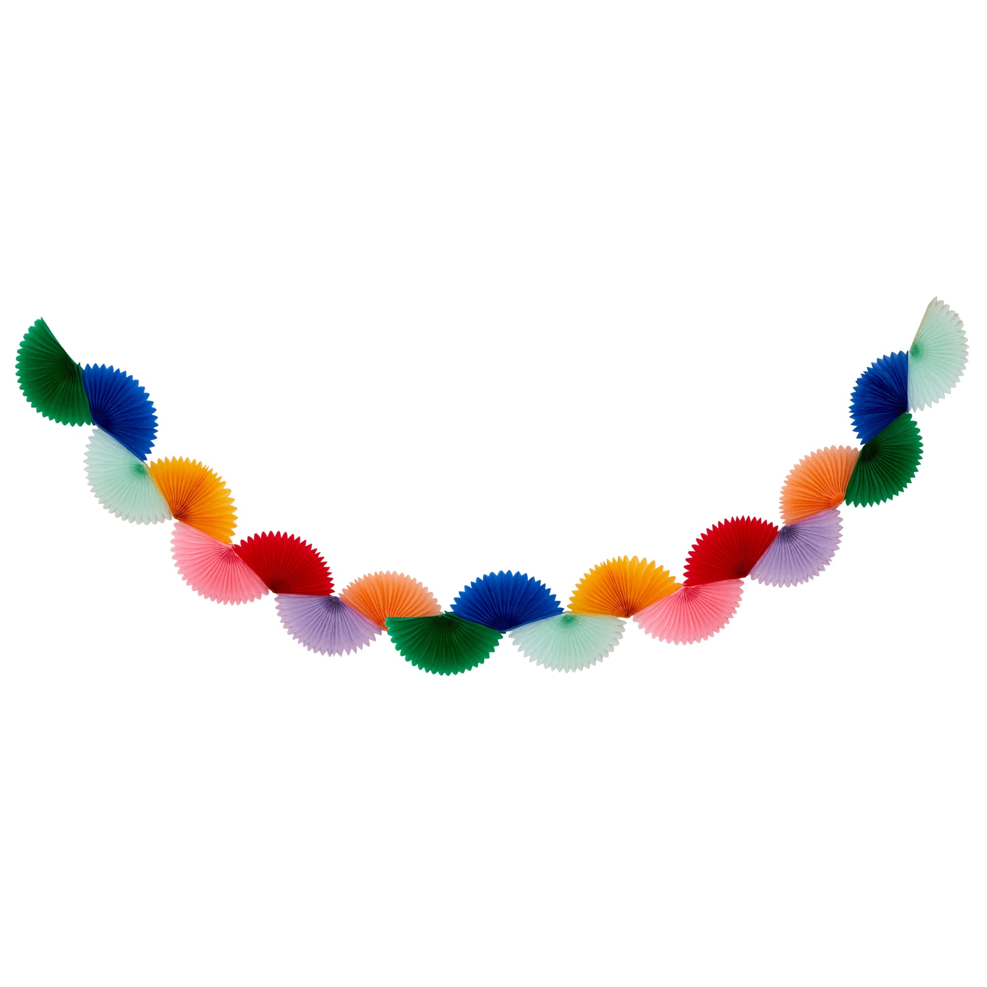 Rainbow Honeycomb Fan Garland - Gökkuşağı Petekli Yelpaze Asılan Süs