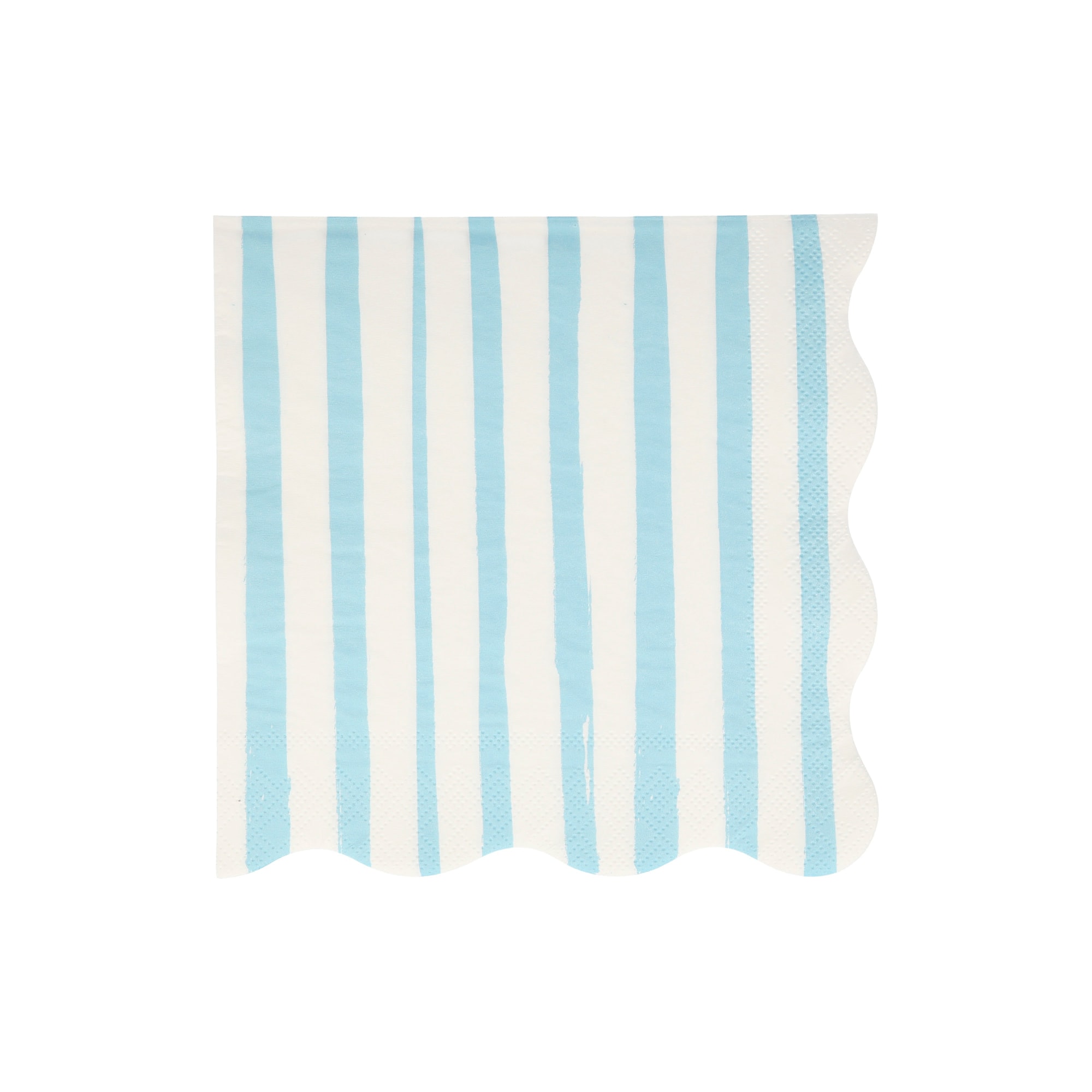 Blue Stripe Napkins - Mavi Çizgili Peçete - L - 16'lı