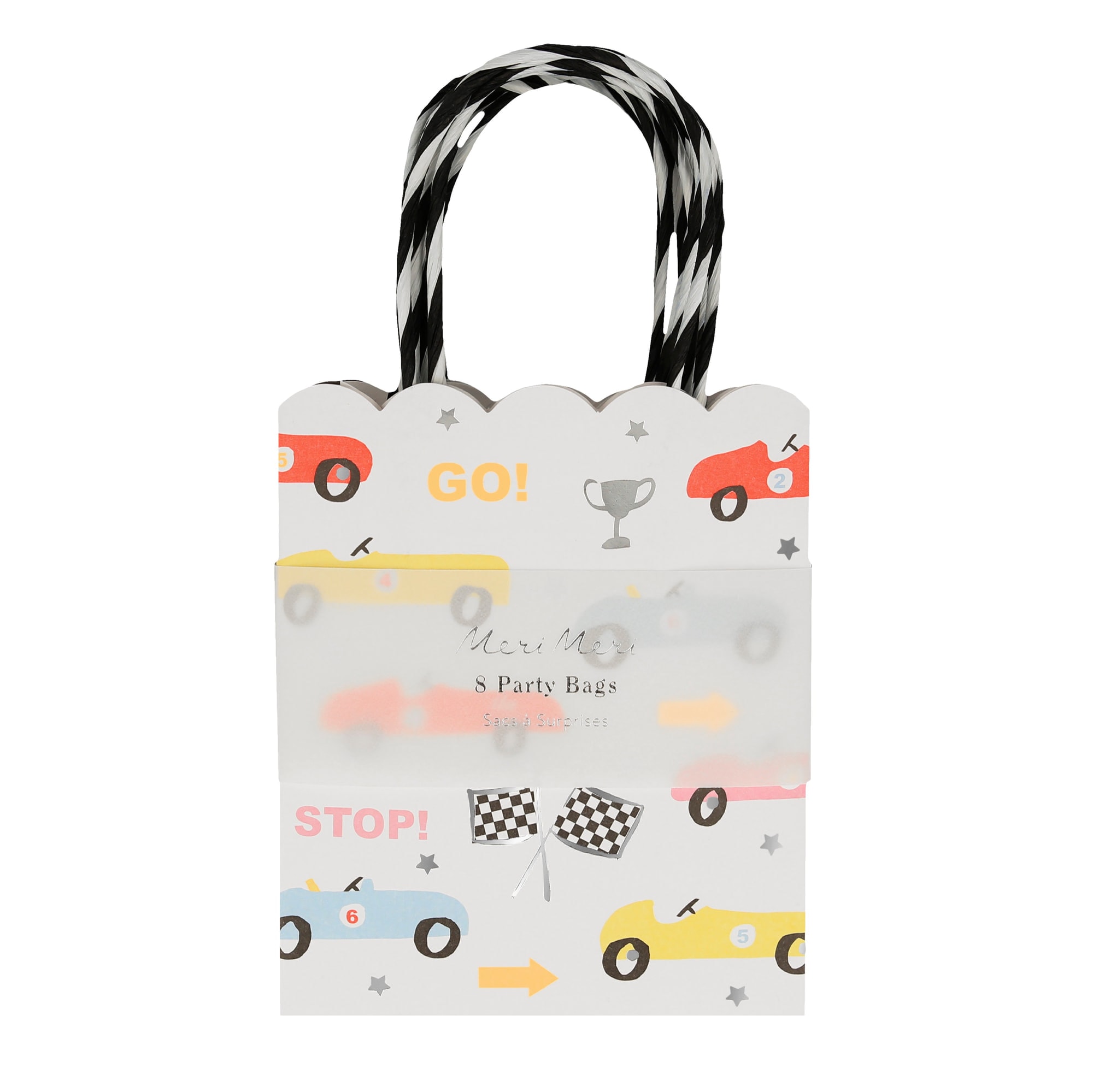 Race Car Party Bags - Yarış Arabaları Parti Çantaları - 8'li