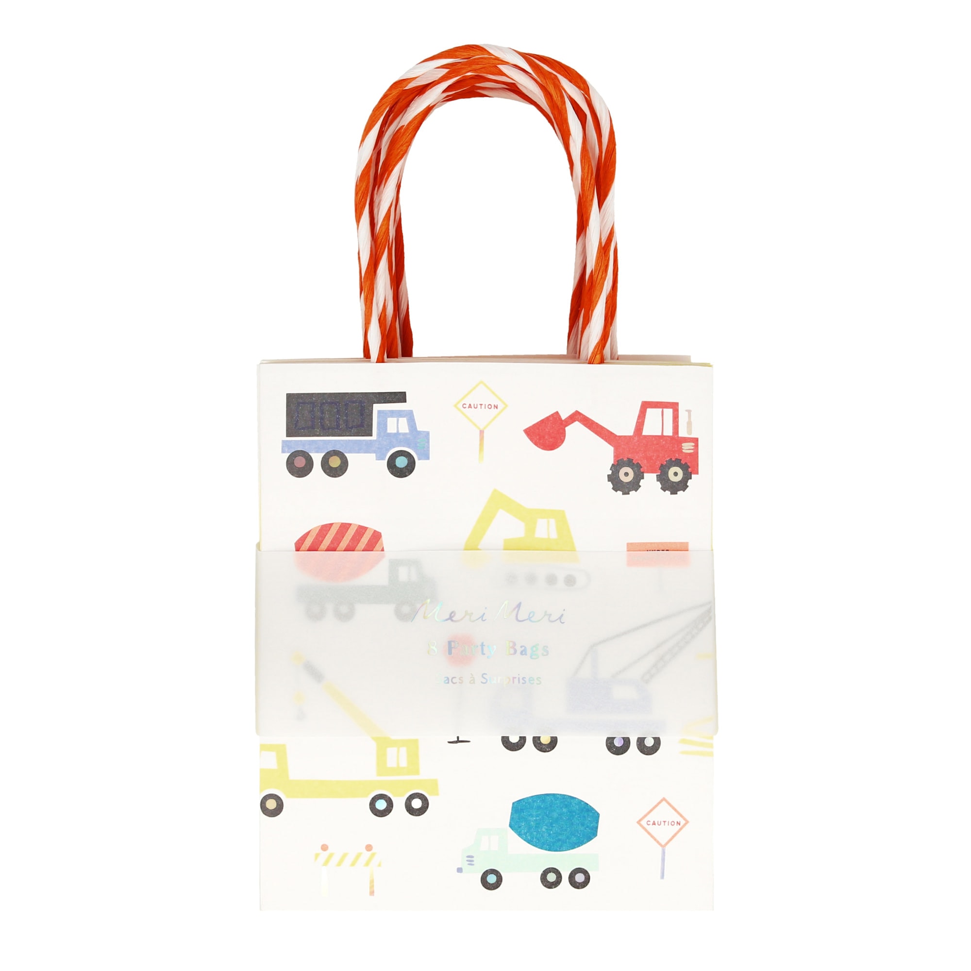 Construction Party Bag - İnşaat Parti Çantaları - 8'li