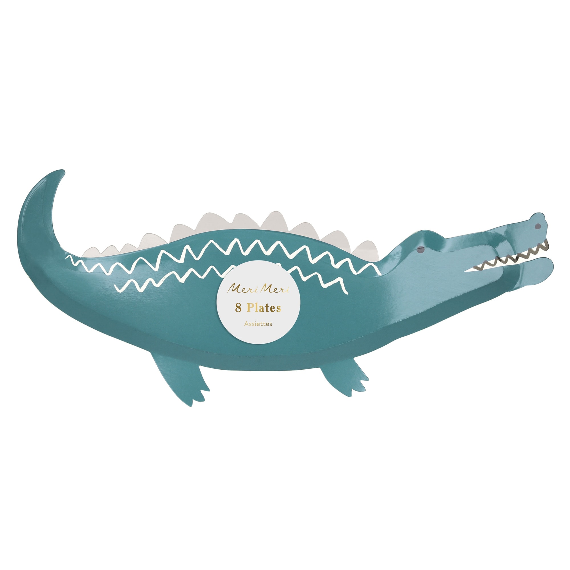 Crocodile Plates - Timsah Tabaklar - 8'li
