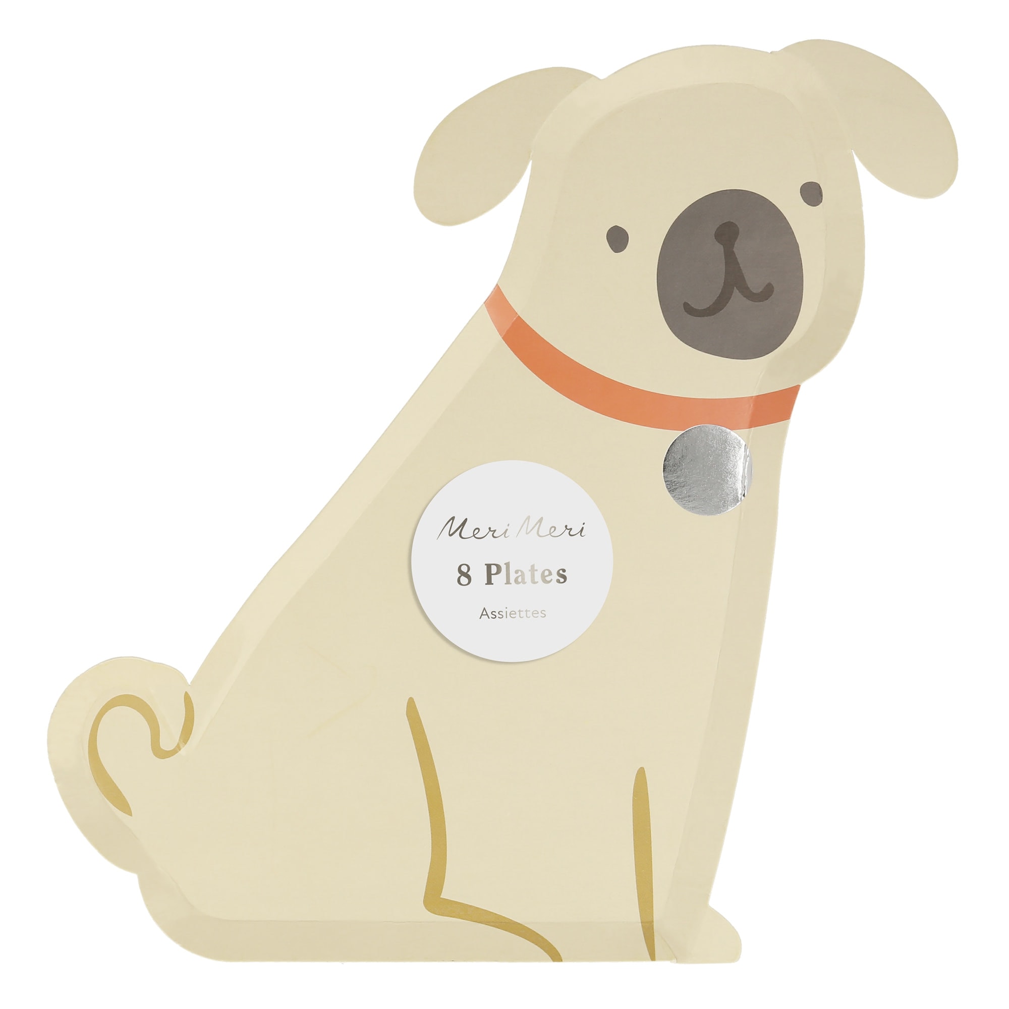 Pug Plates - Yavru Köpek Tabaklar - 8'li