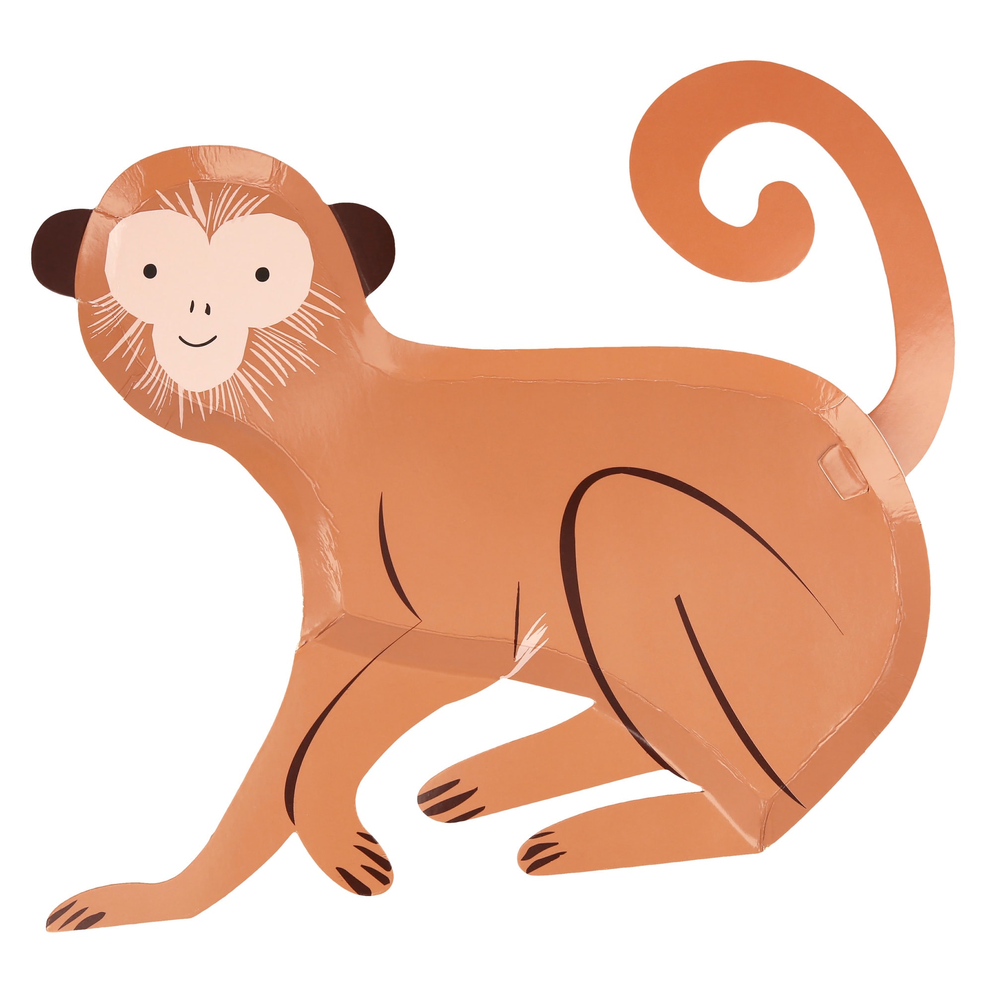 Monkey Plates - Maymun Tabaklar - 8'li