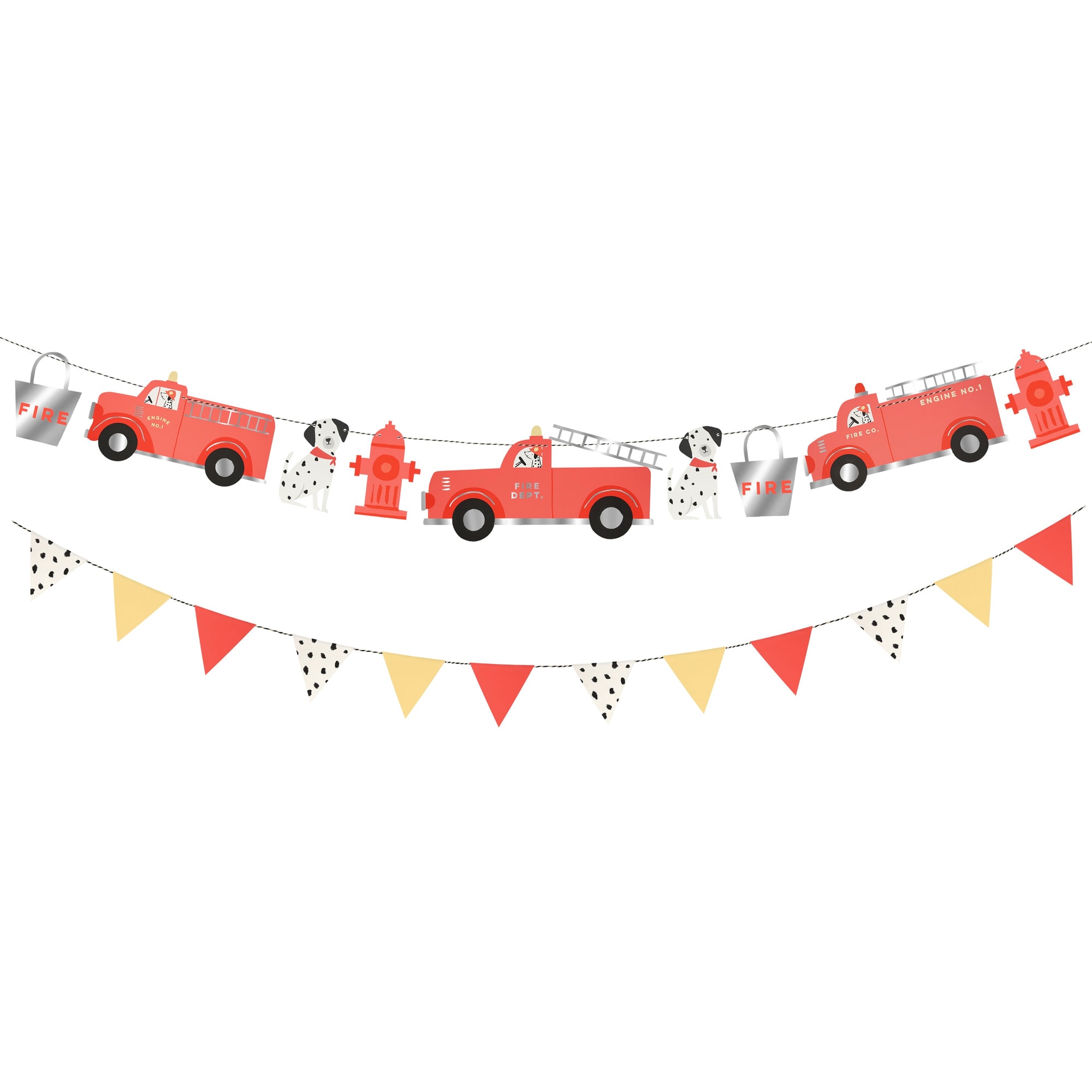 Fire Truck Garland - İtfaiye Asılan Süs