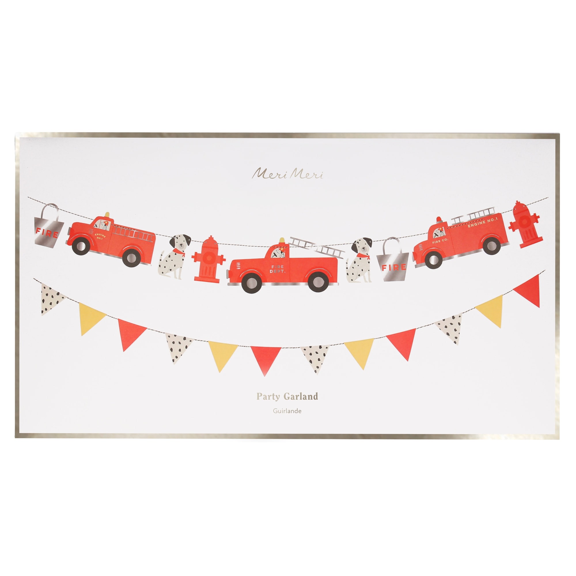 Fire Truck Garland - İtfaiye Asılan Süs