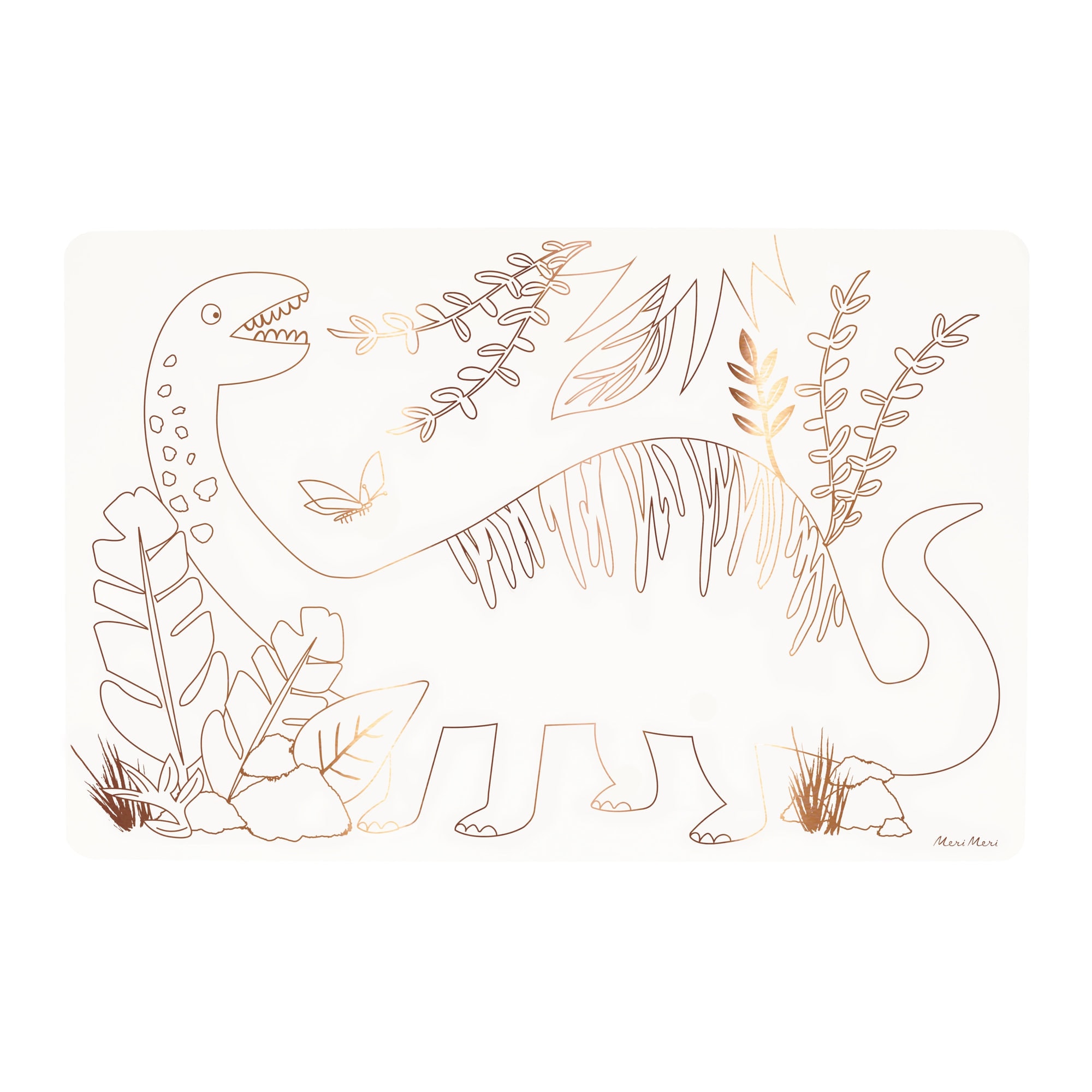 Dinosaurs Colouring Placemats - Dinozorlar Boyama Amerikan Servisleri (x8)