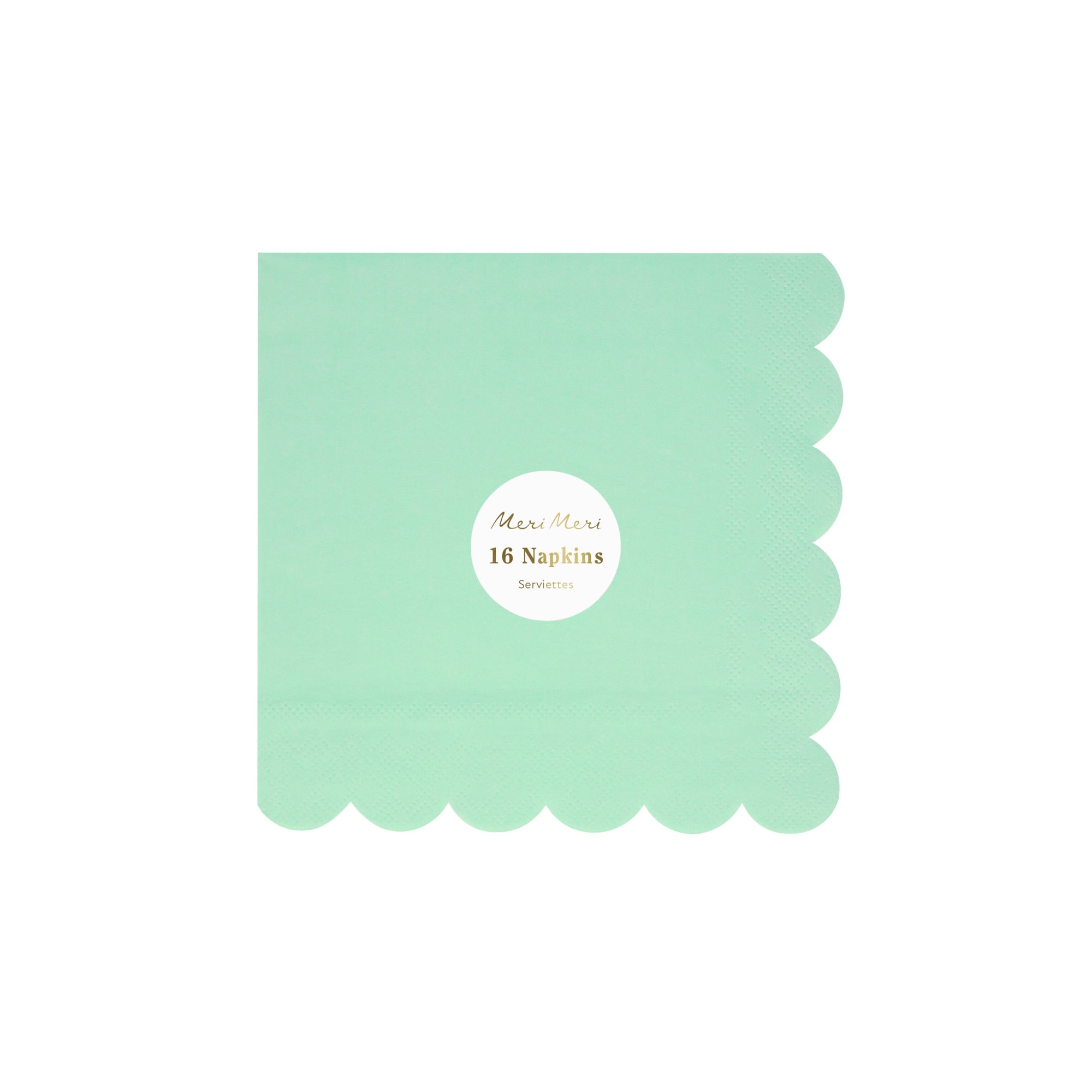Sea Foam Green Large Napkins - Deniz Köpüğü Yeşili Peçeteler (S) (x16)