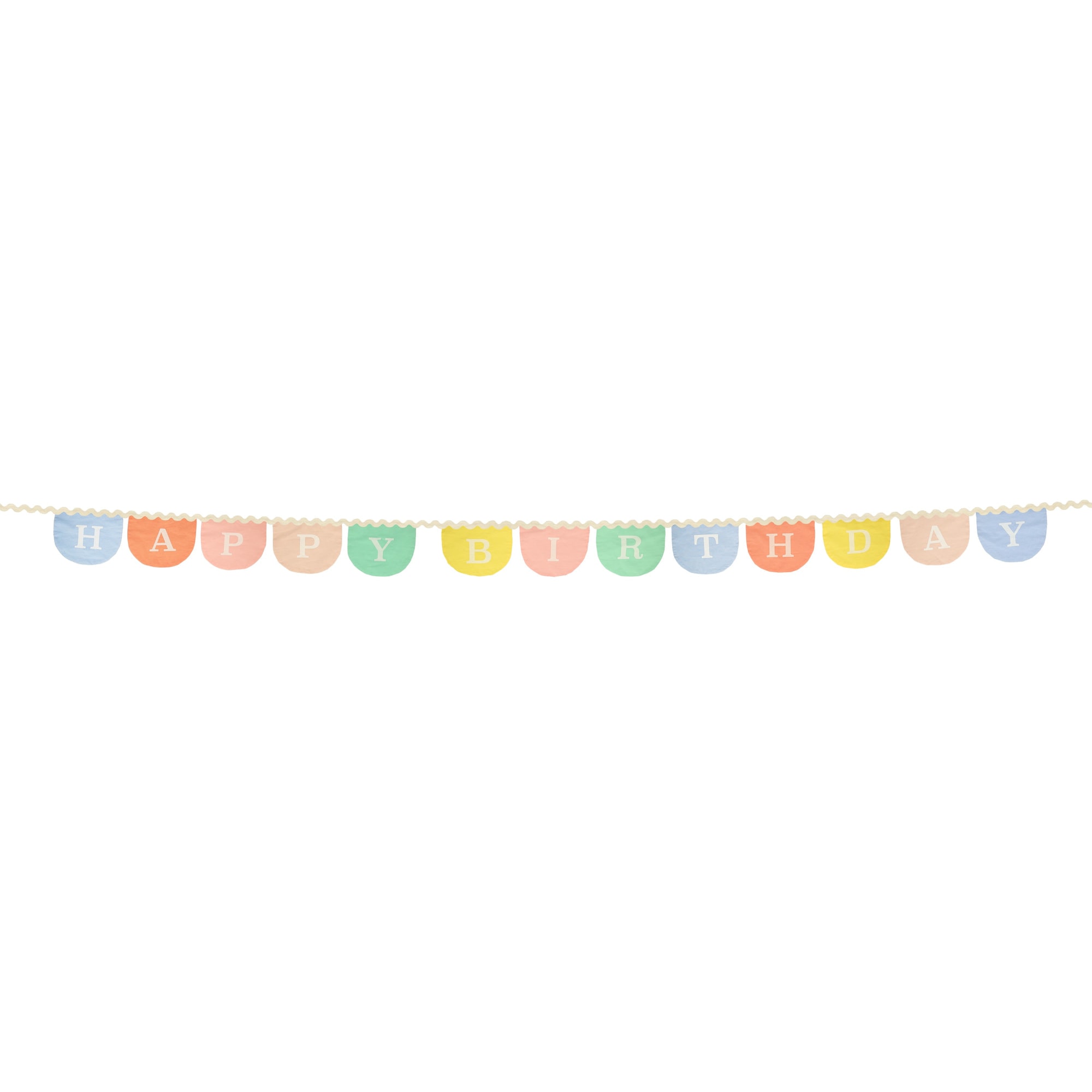 Happy Birthday Fabric Garland - Happy Birthday Kumaş Asılan Süs