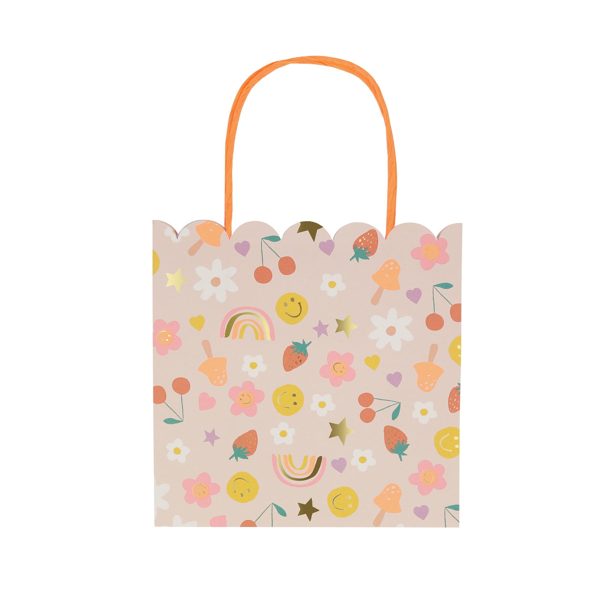 Happy Face Icons Party Bags - Mutlu Yüz Semboller Parti Çantaları (x8)