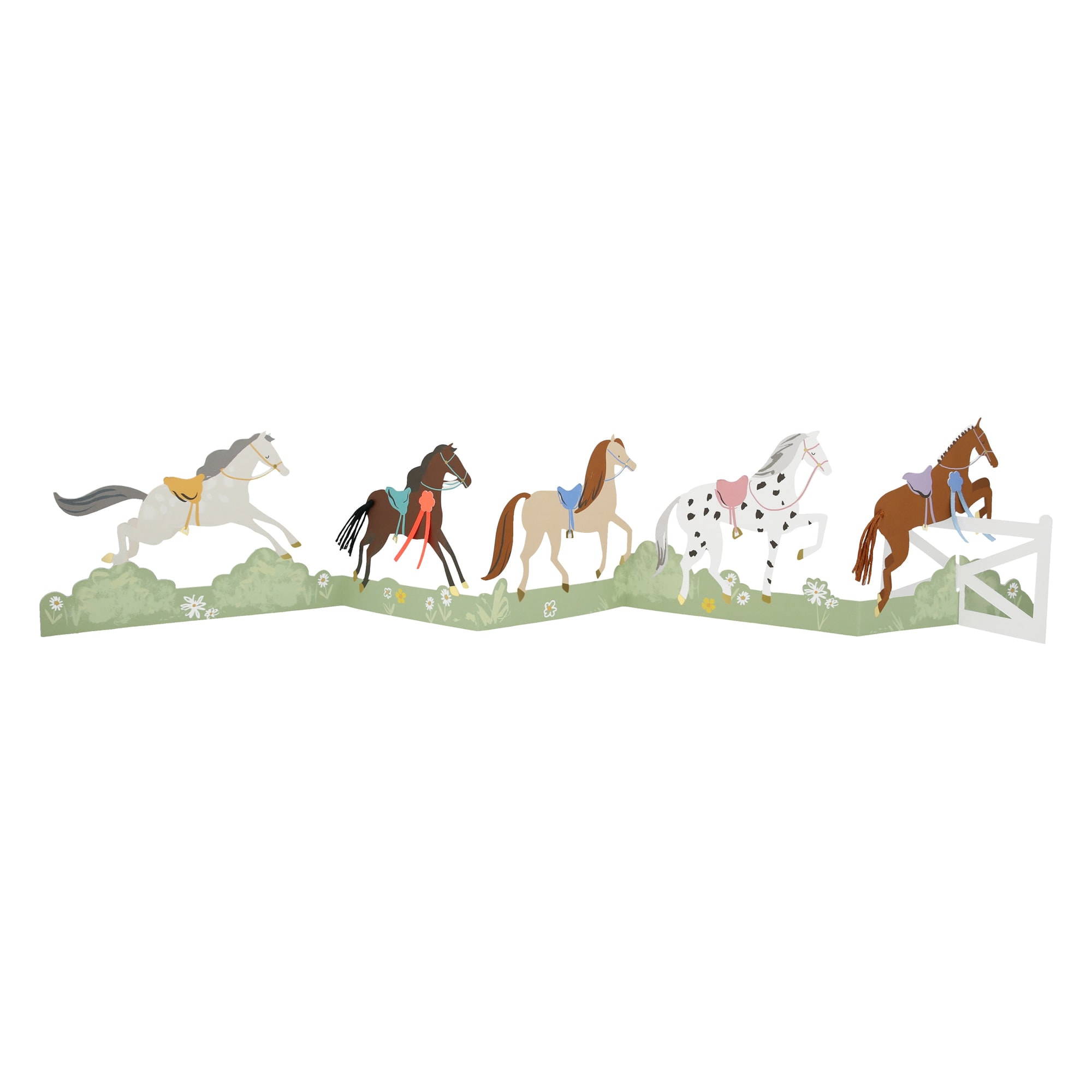 Concertina Horse Card - Atlar Tebrik Kartı