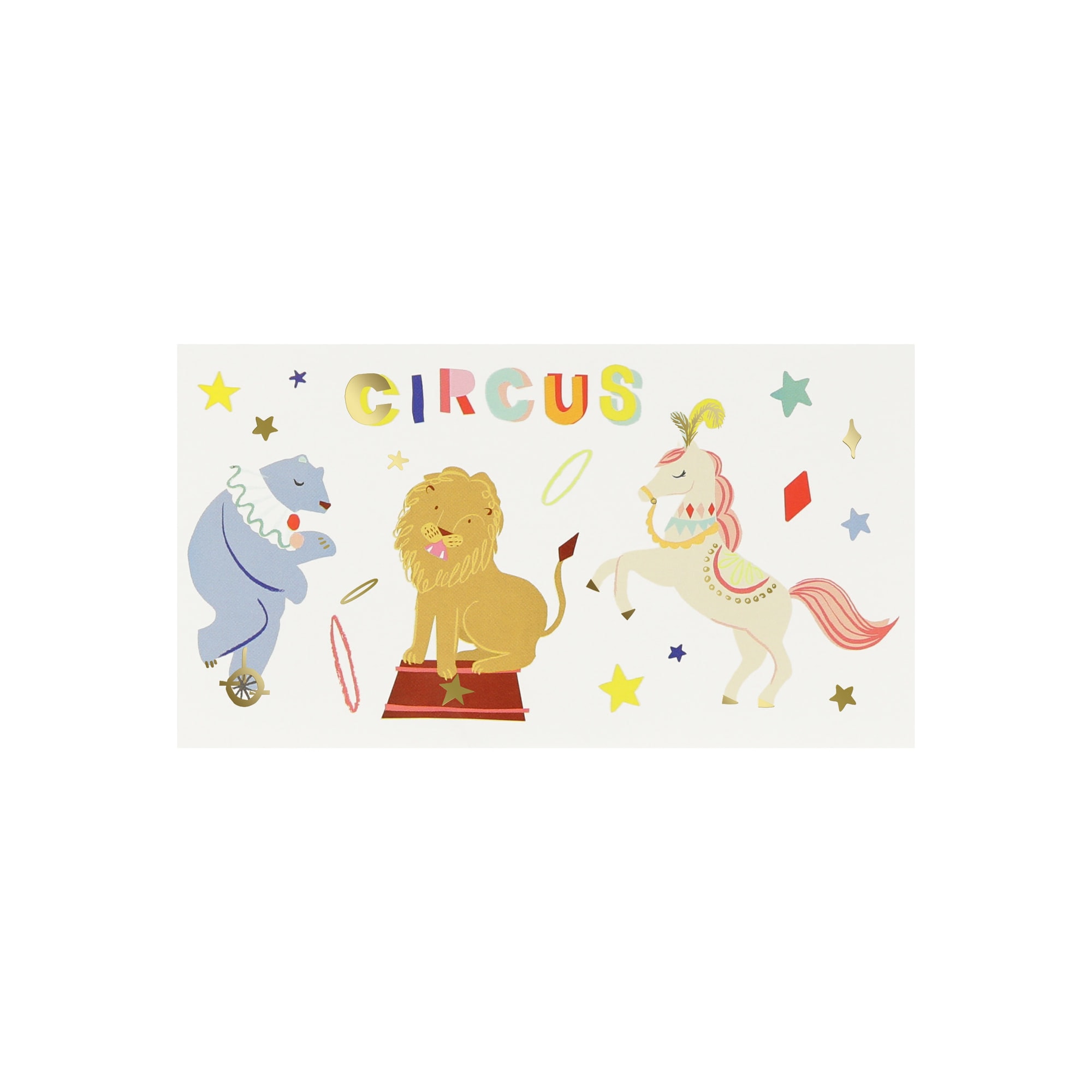 Circus Temporary Tattoos - Sirk Geçici Dövmeler (x2)
