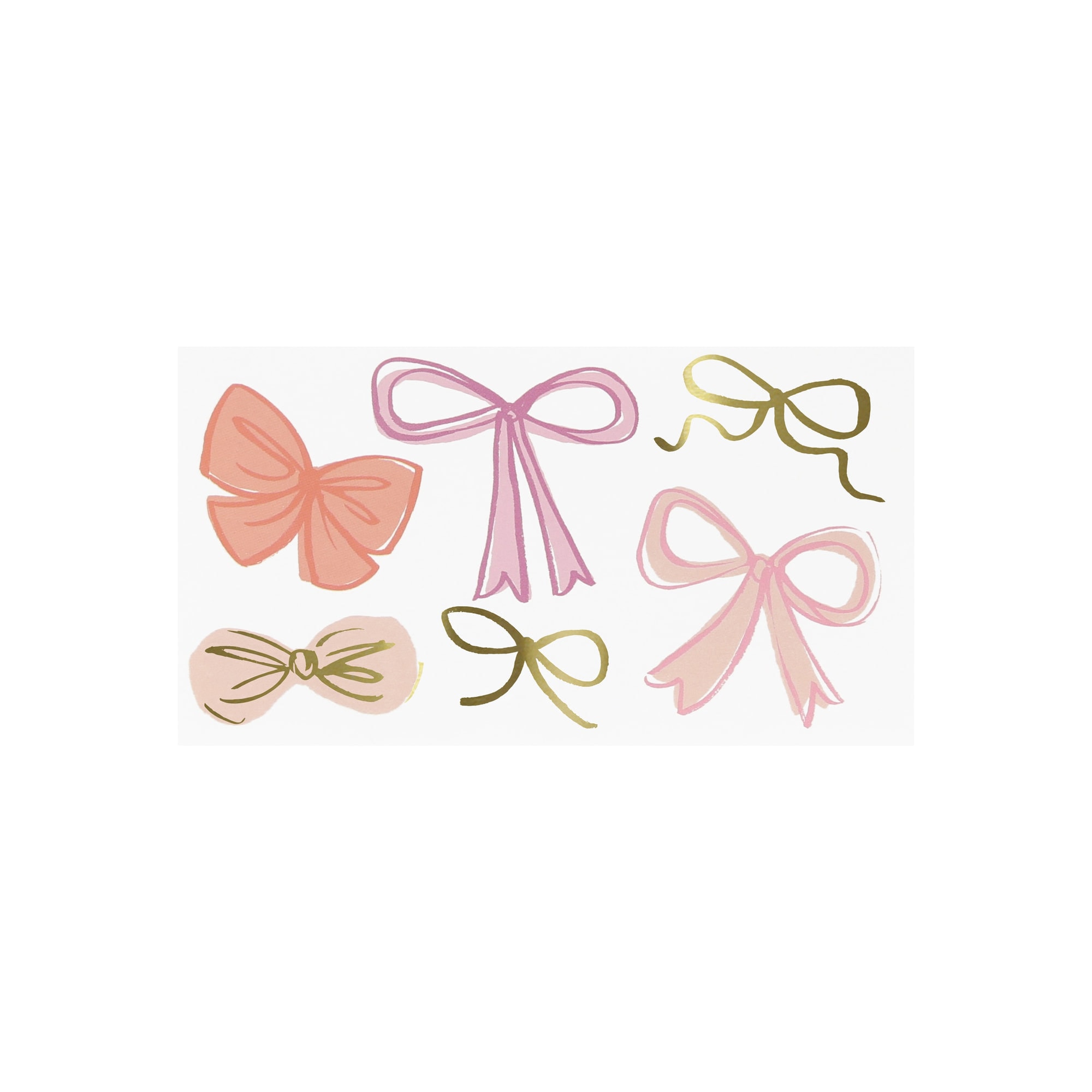 Bow Tattoos - Kurdele Geçici Dövmeler (x2)