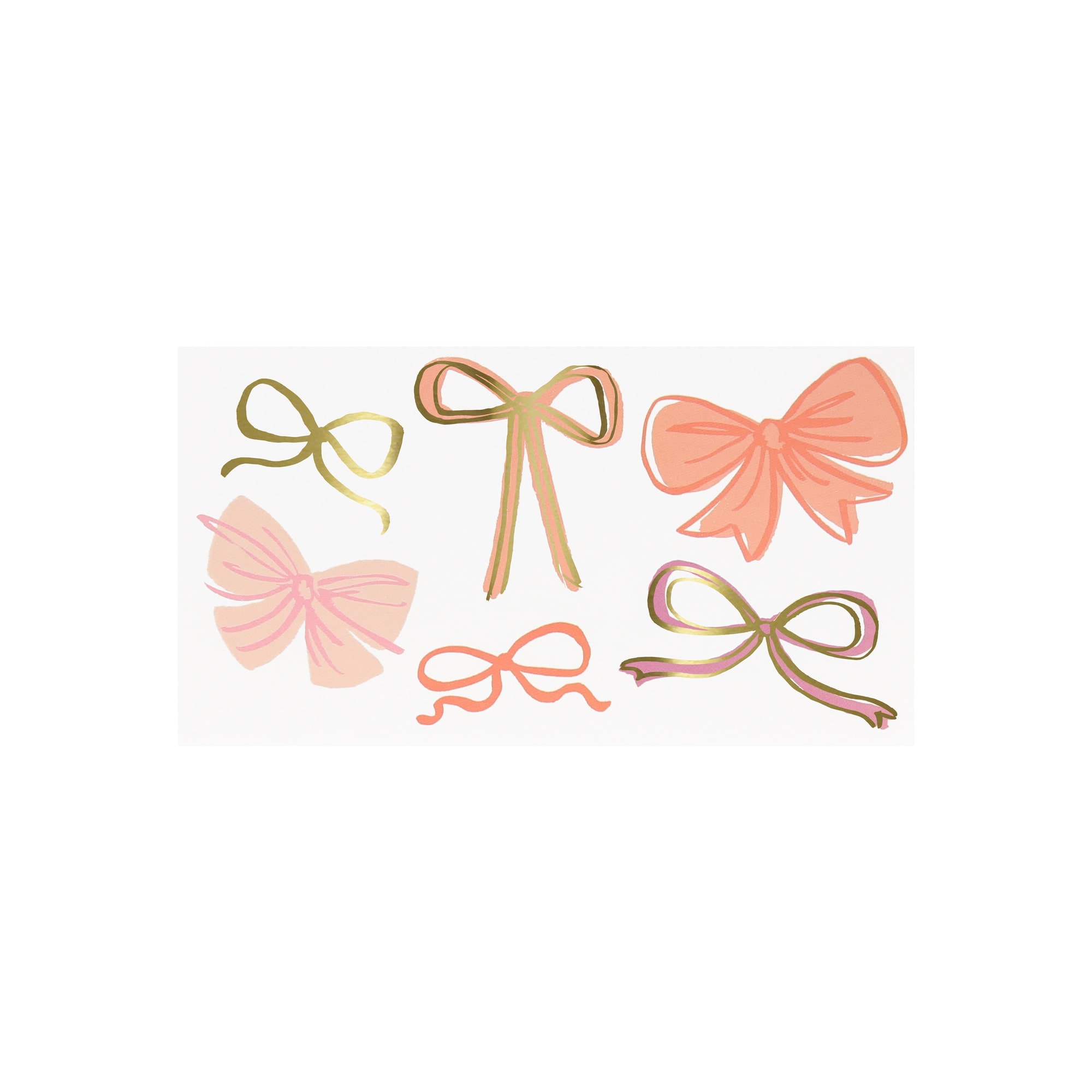 Bow Tattoos - Kurdele Geçici Dövmeler (x2)
