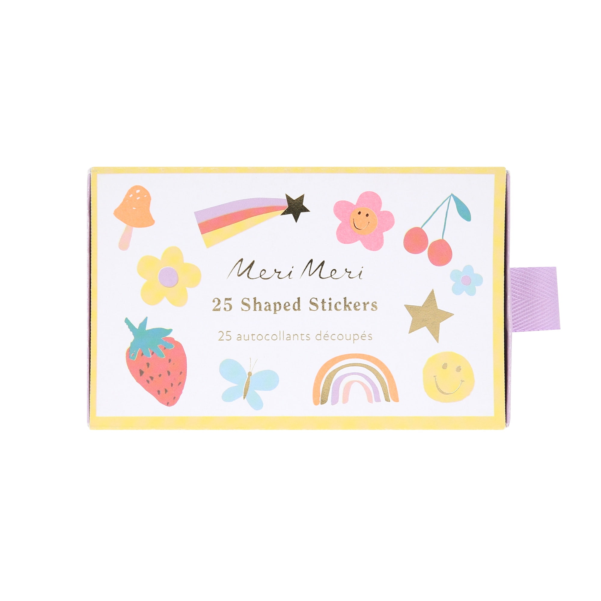 Die-Cut Happy Sticker - 25 Adet