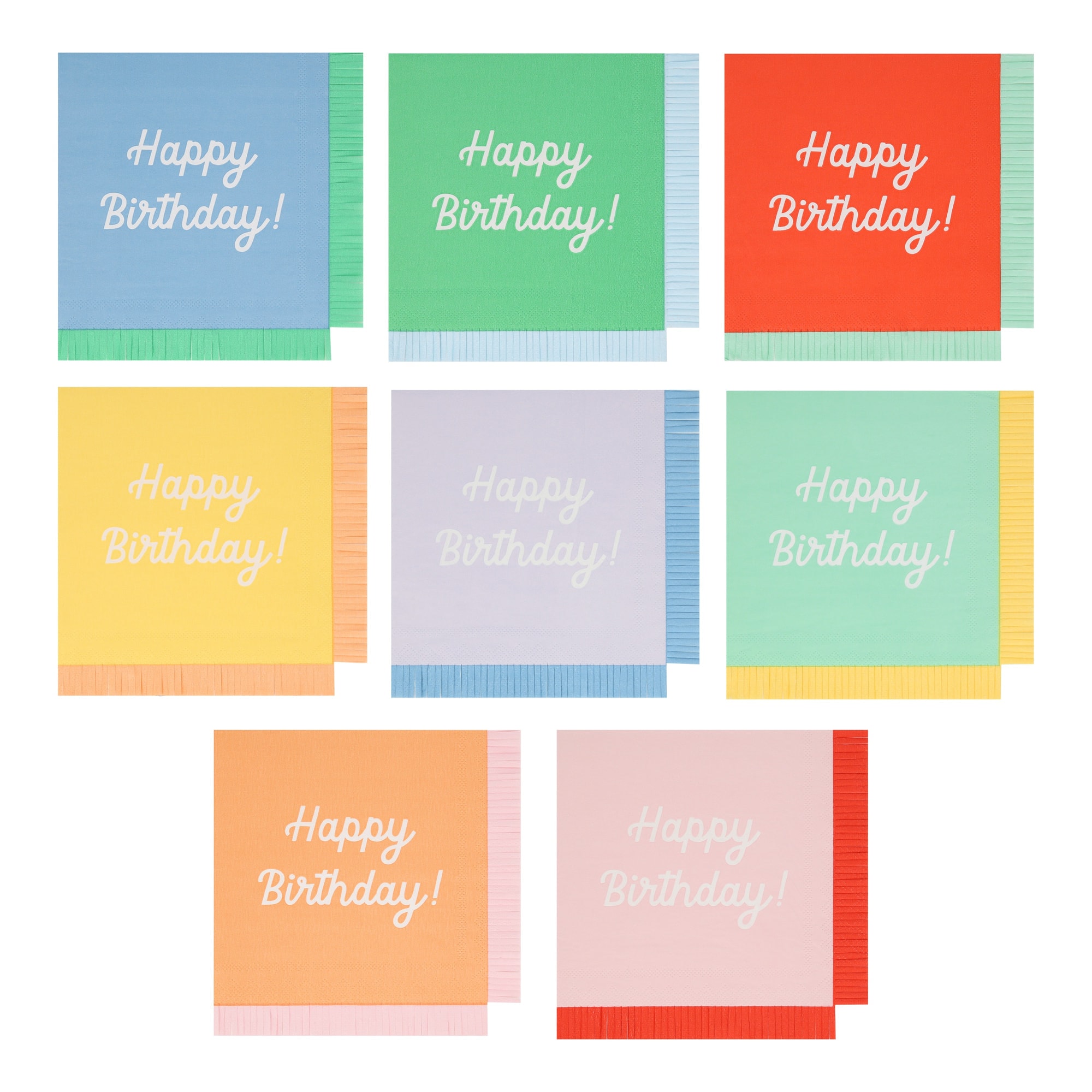 Happy Birthday Peçeteler - L - 16 Adet