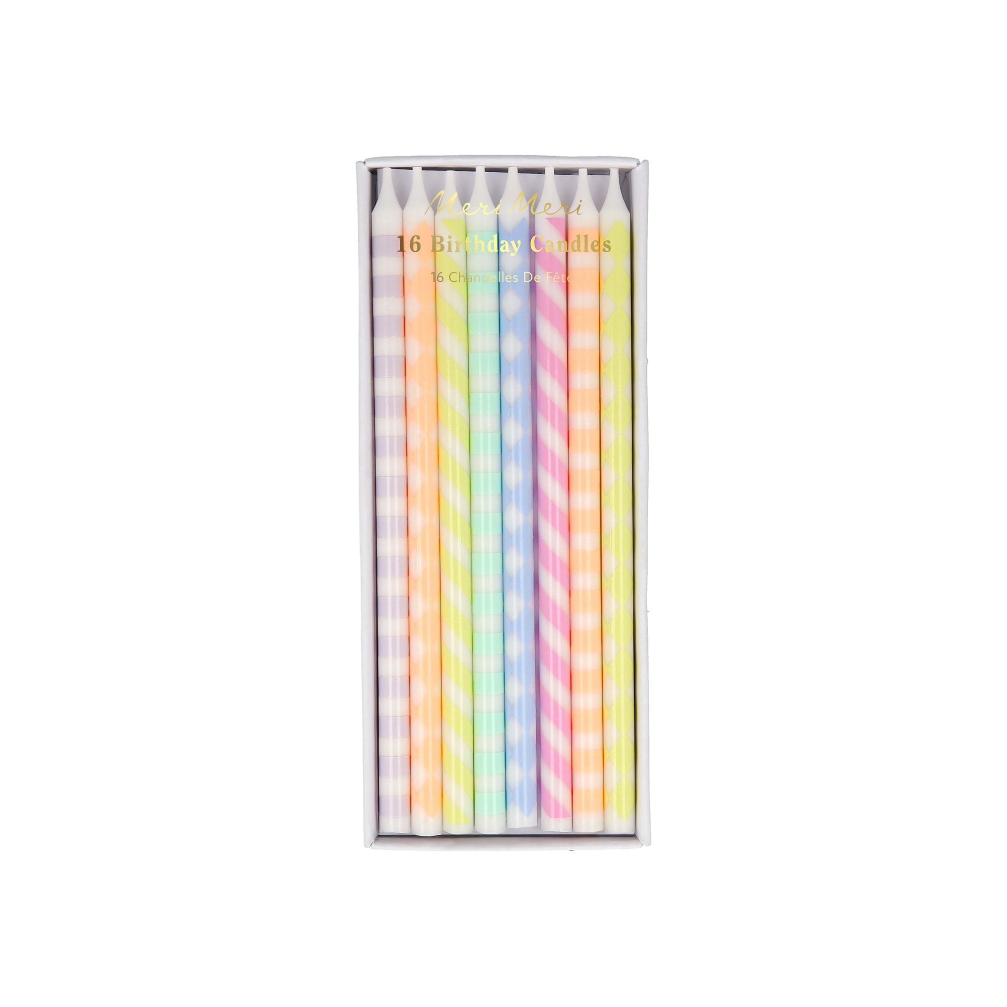 Desenli Pastel Mumlar - 16 Adet