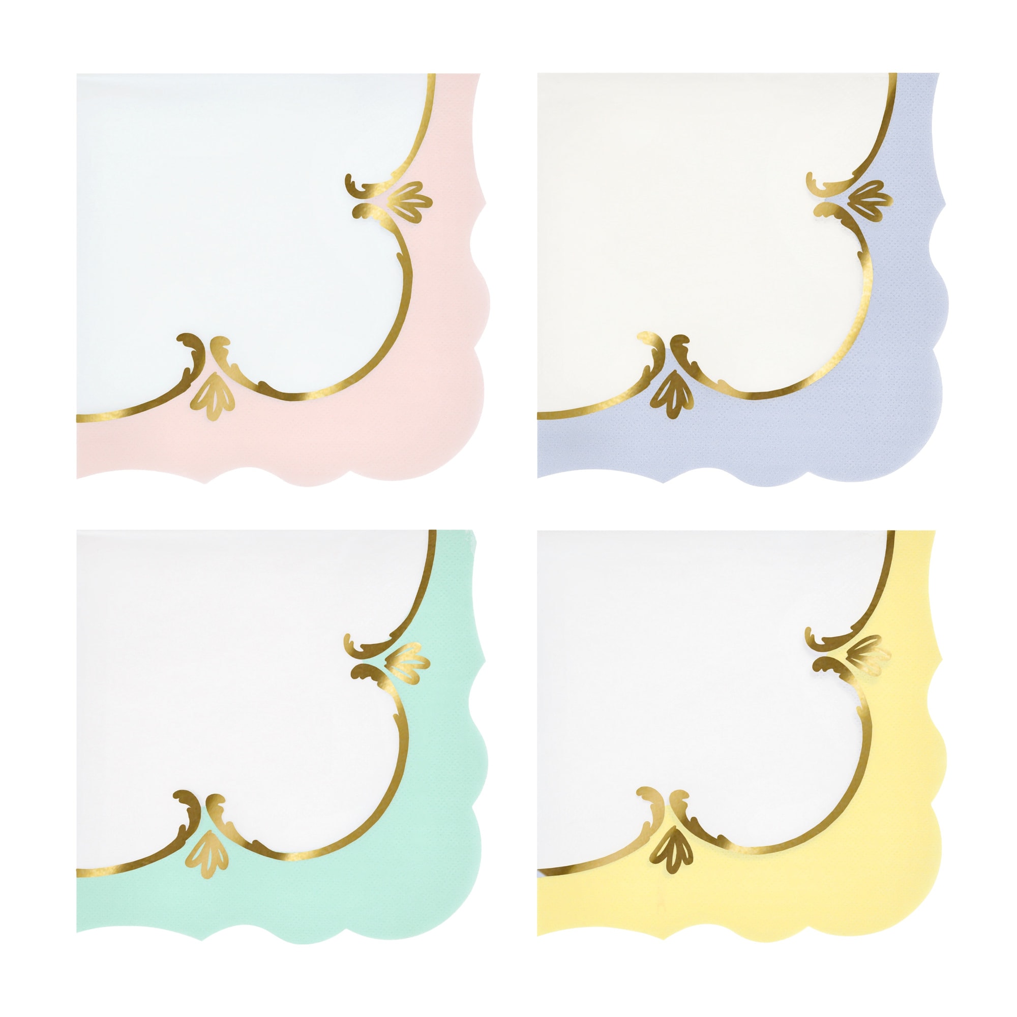 Rokoko Pastel Renk Peçete - L - 16 Adet