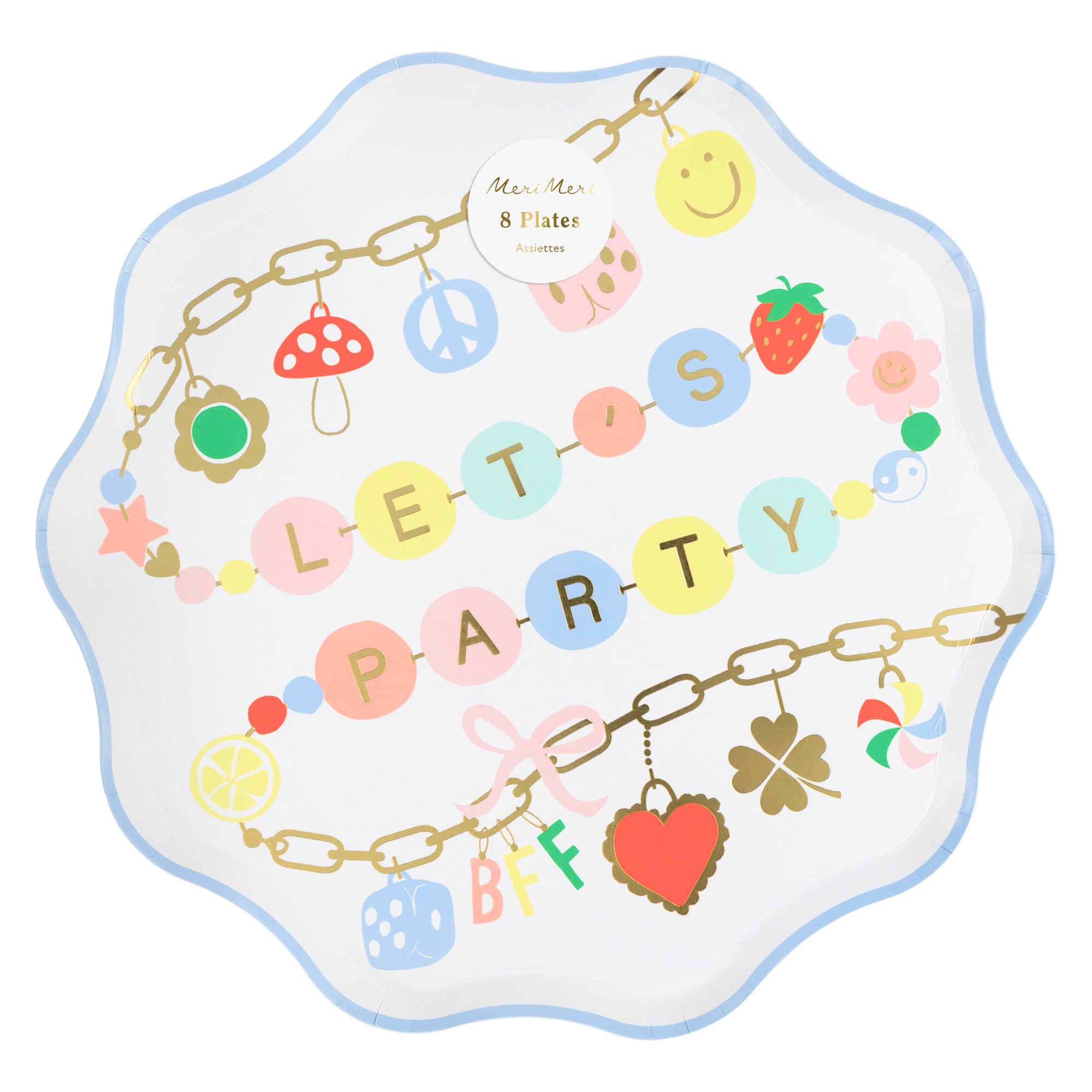 Charm Temalı Tabaklar - L - 8 Adet