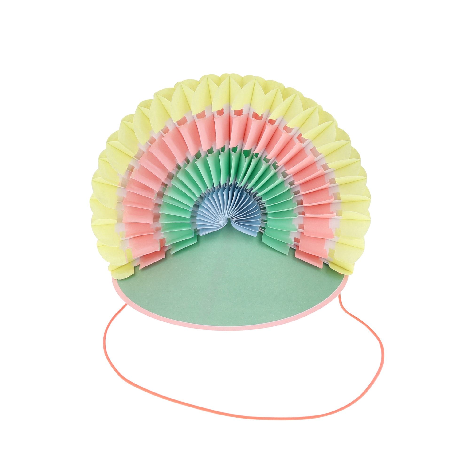 Charm Party Rainbow Party Hats - Charm Parti Gökkuşağı Parti Şapkaları - 6 Adet