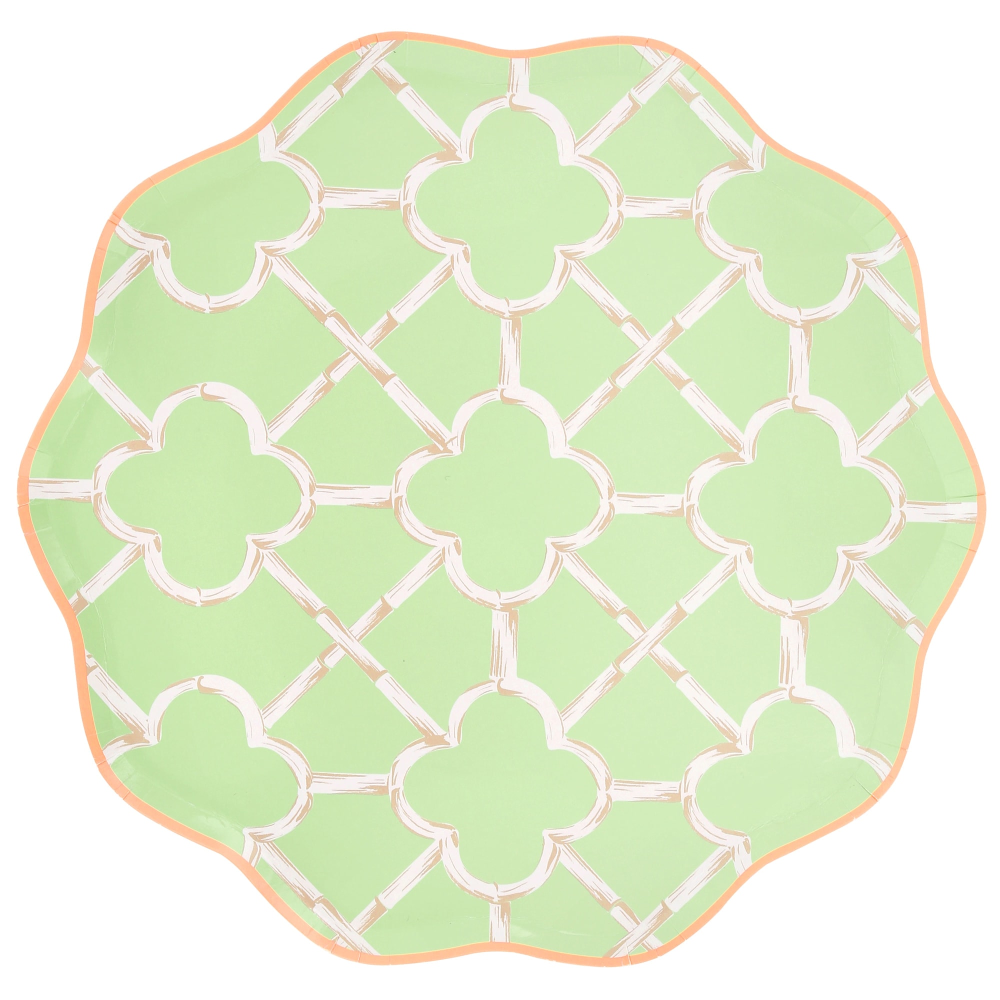 Bambu Desenli Tabaklar - L - 8 Adet