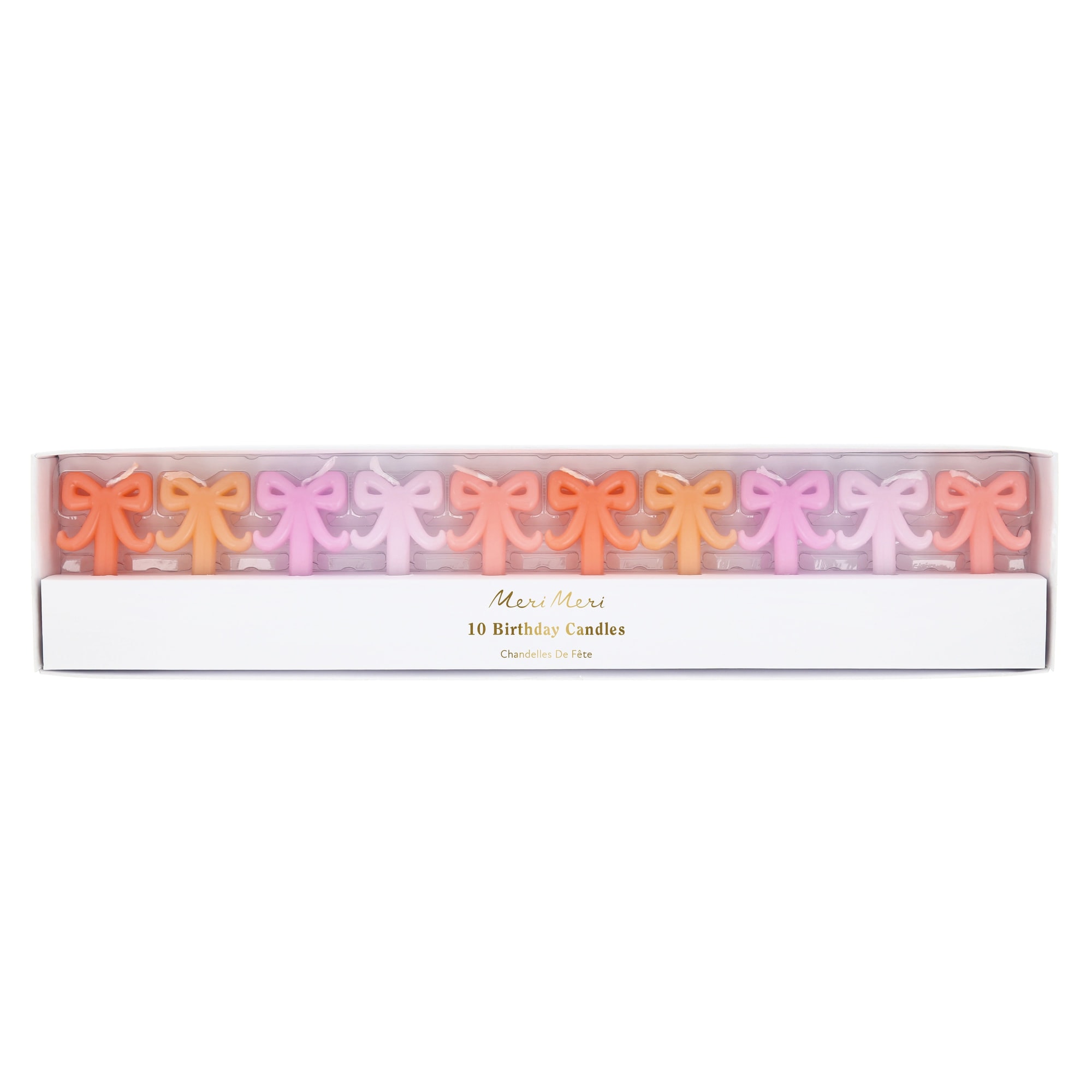 Mini Bow Candles - Mini Fiyonk Mumlar - 10 Adet