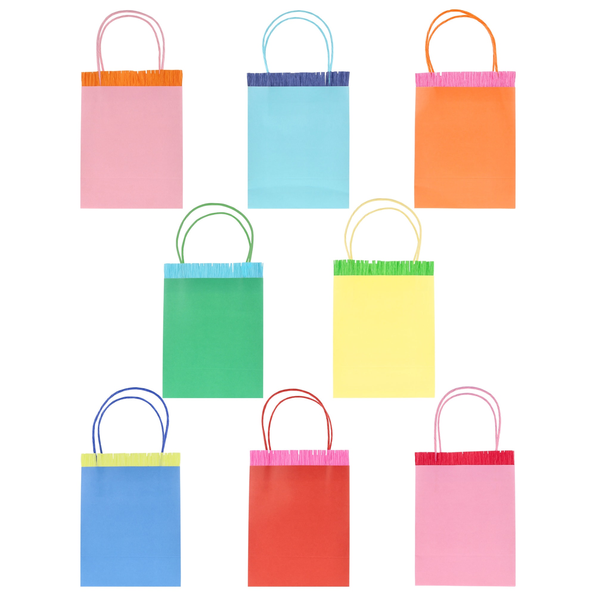 Bright Fringed Party Bags - Parlak Saçaklı Parti Çantaları - 8 Adet